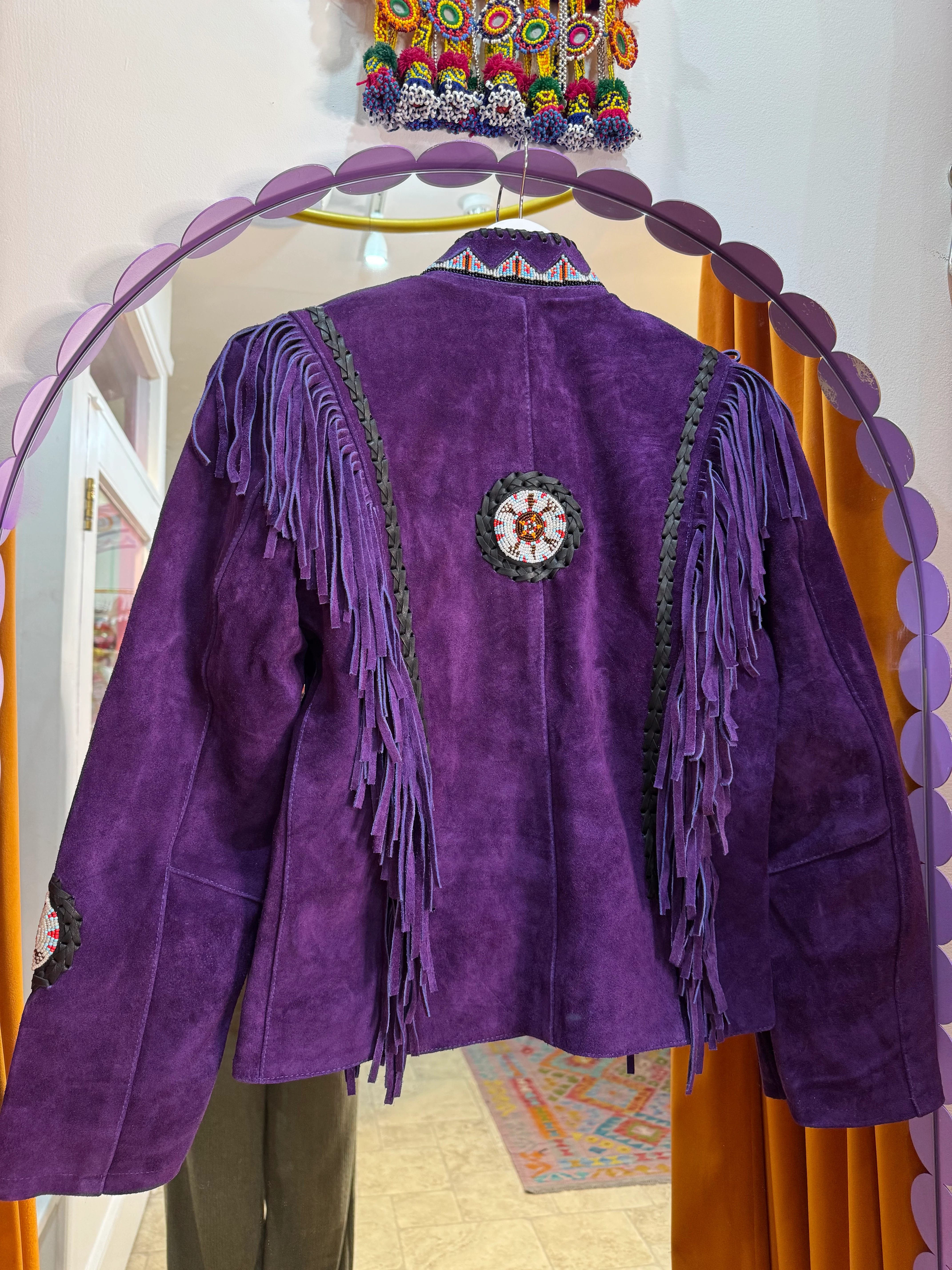Arizona Purple Tassel Suede Jacket - Pre Order - Image 6