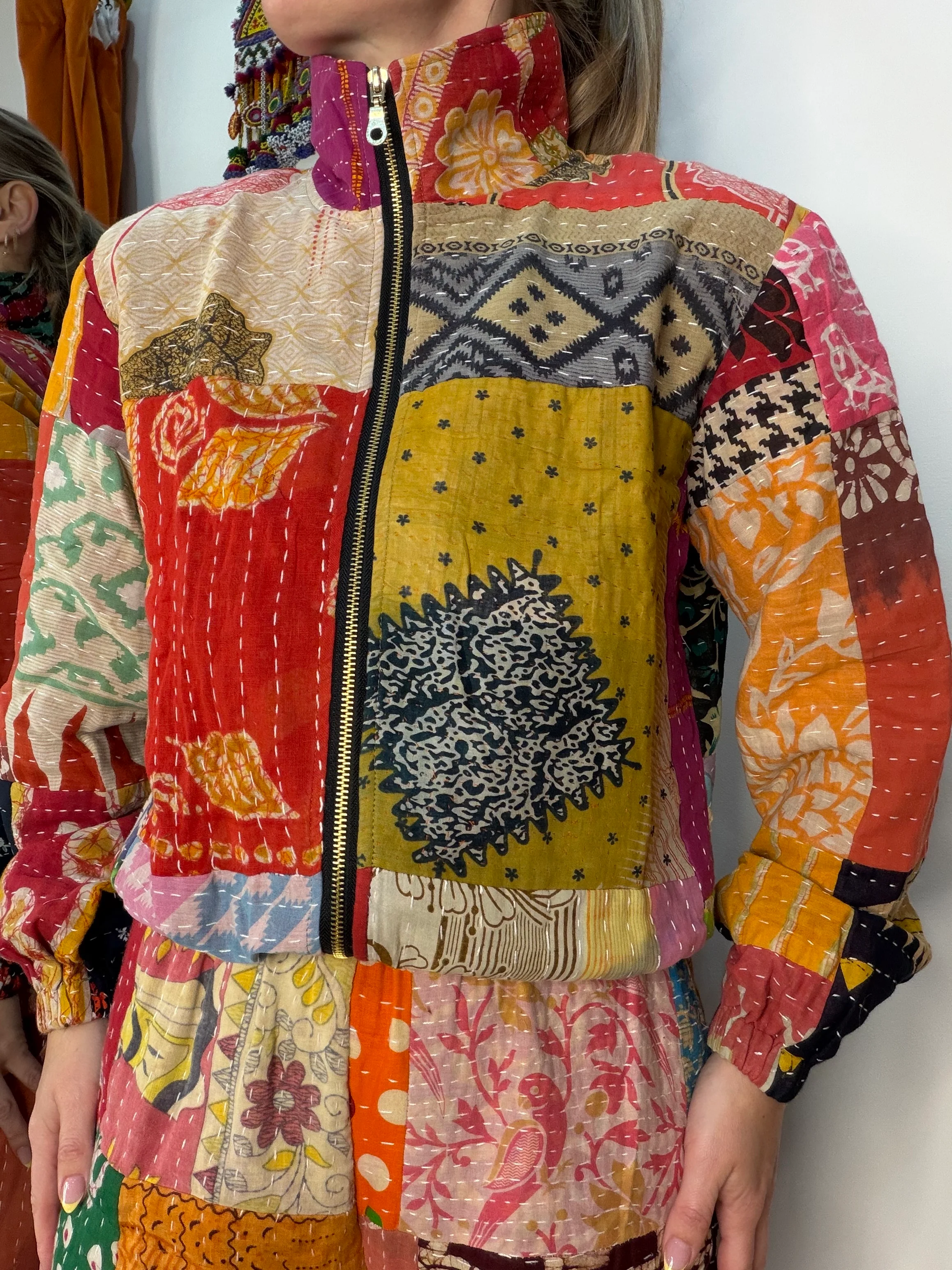 Blanket Kantha Bomber - 5 - UK 10