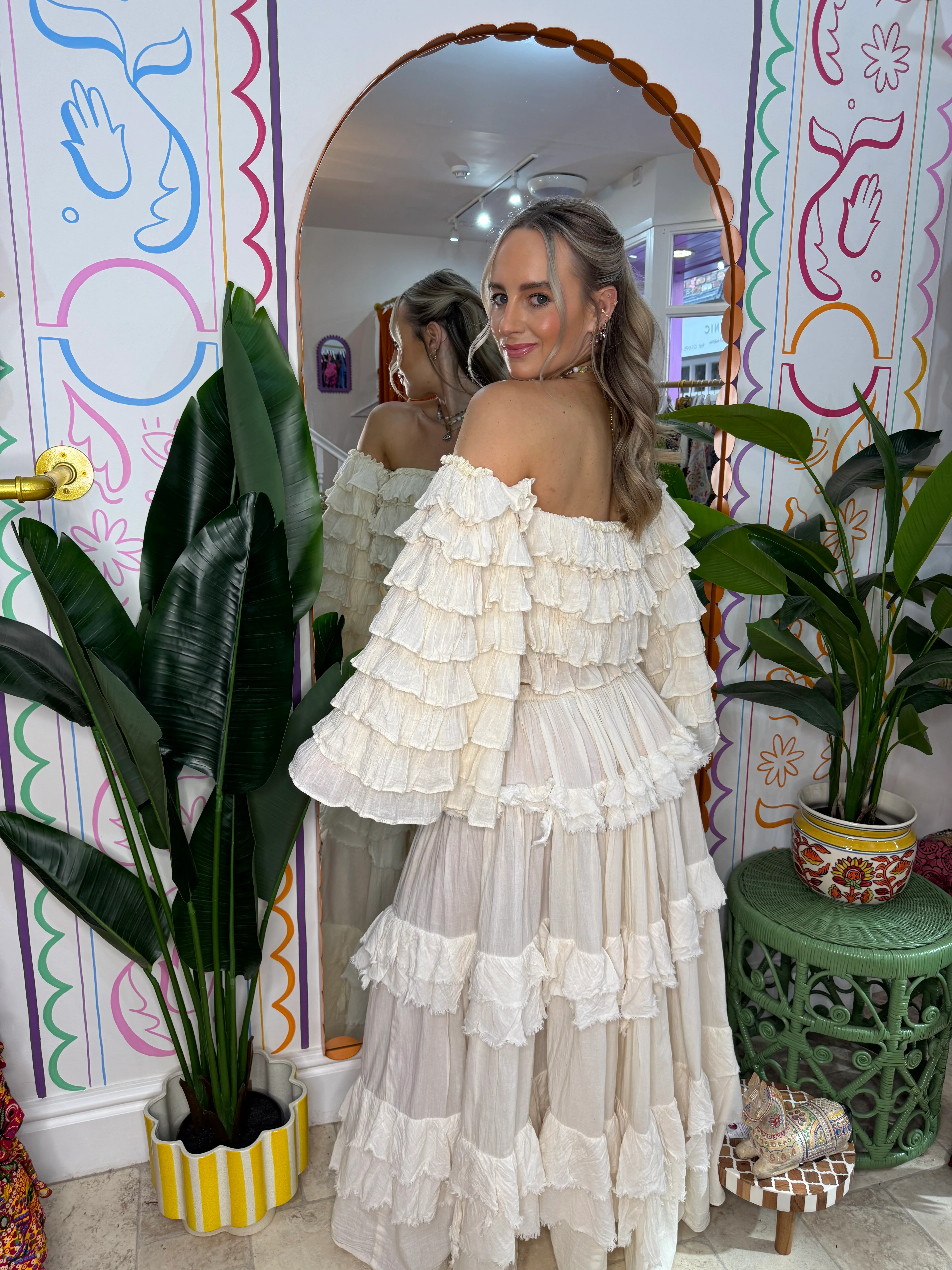 Bohemia Ruffle Top & Maxi Skirt Set - Image 2