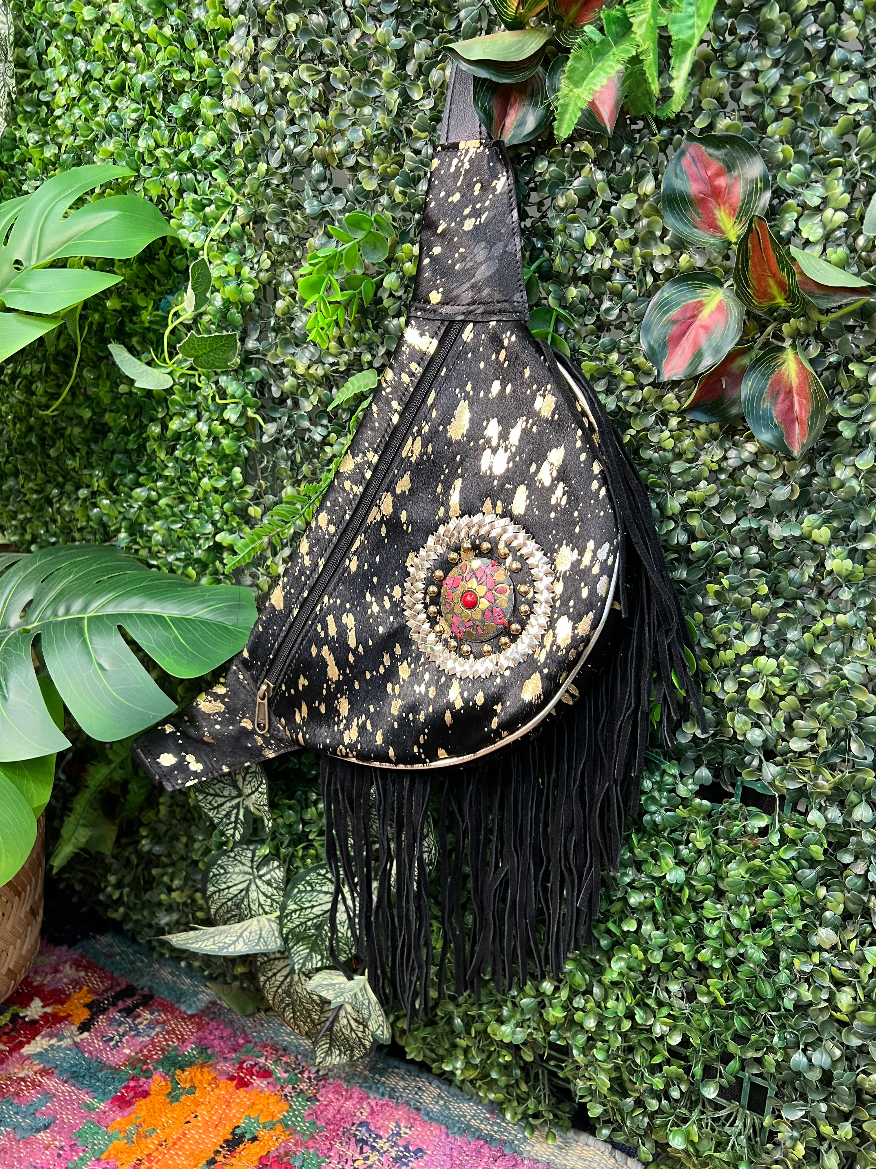 Boho Black Tassel Rodeo Bum Bags - Image 5