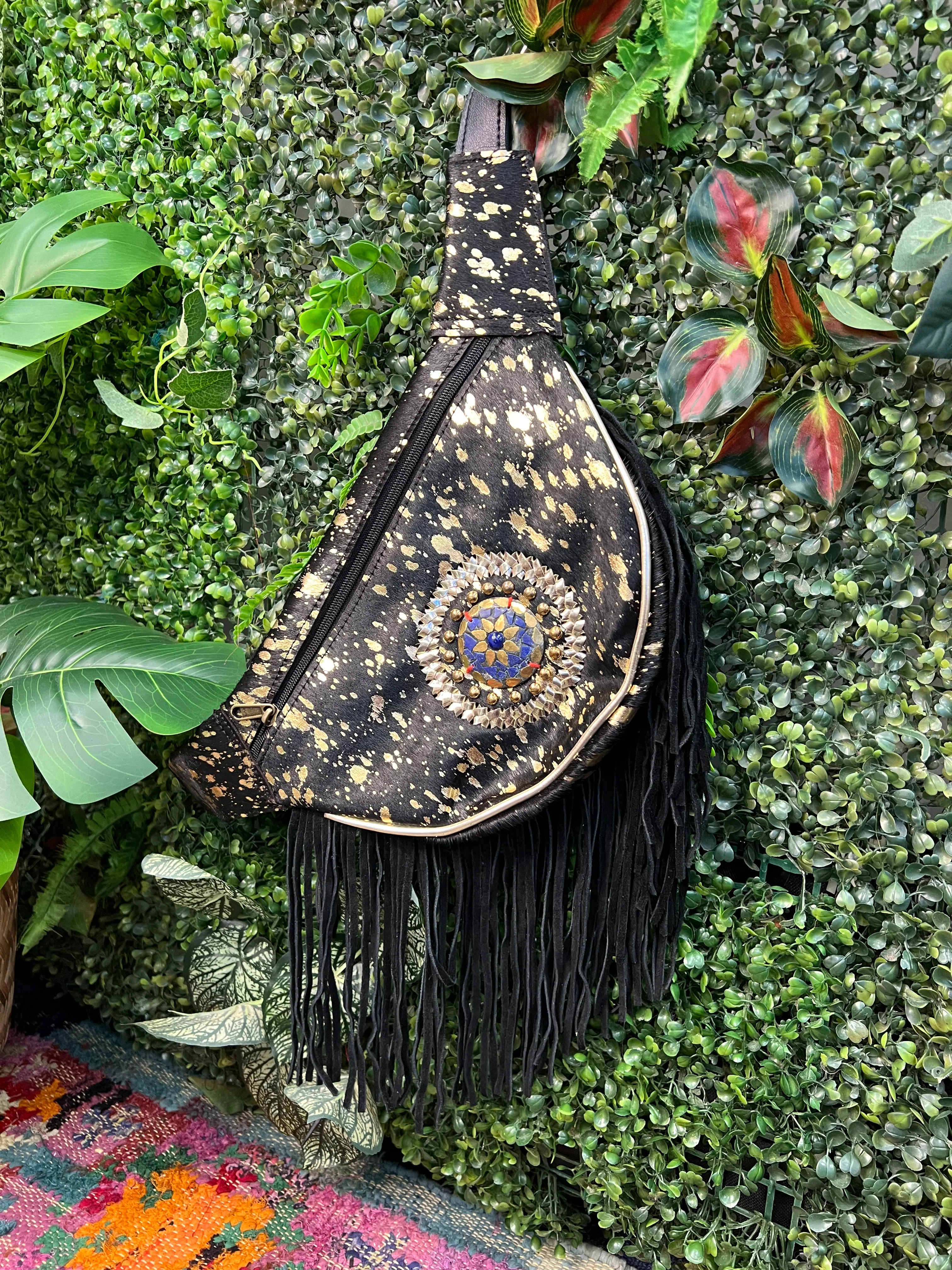 Boho Black Tassel Rodeo Bum Bags - Image 6