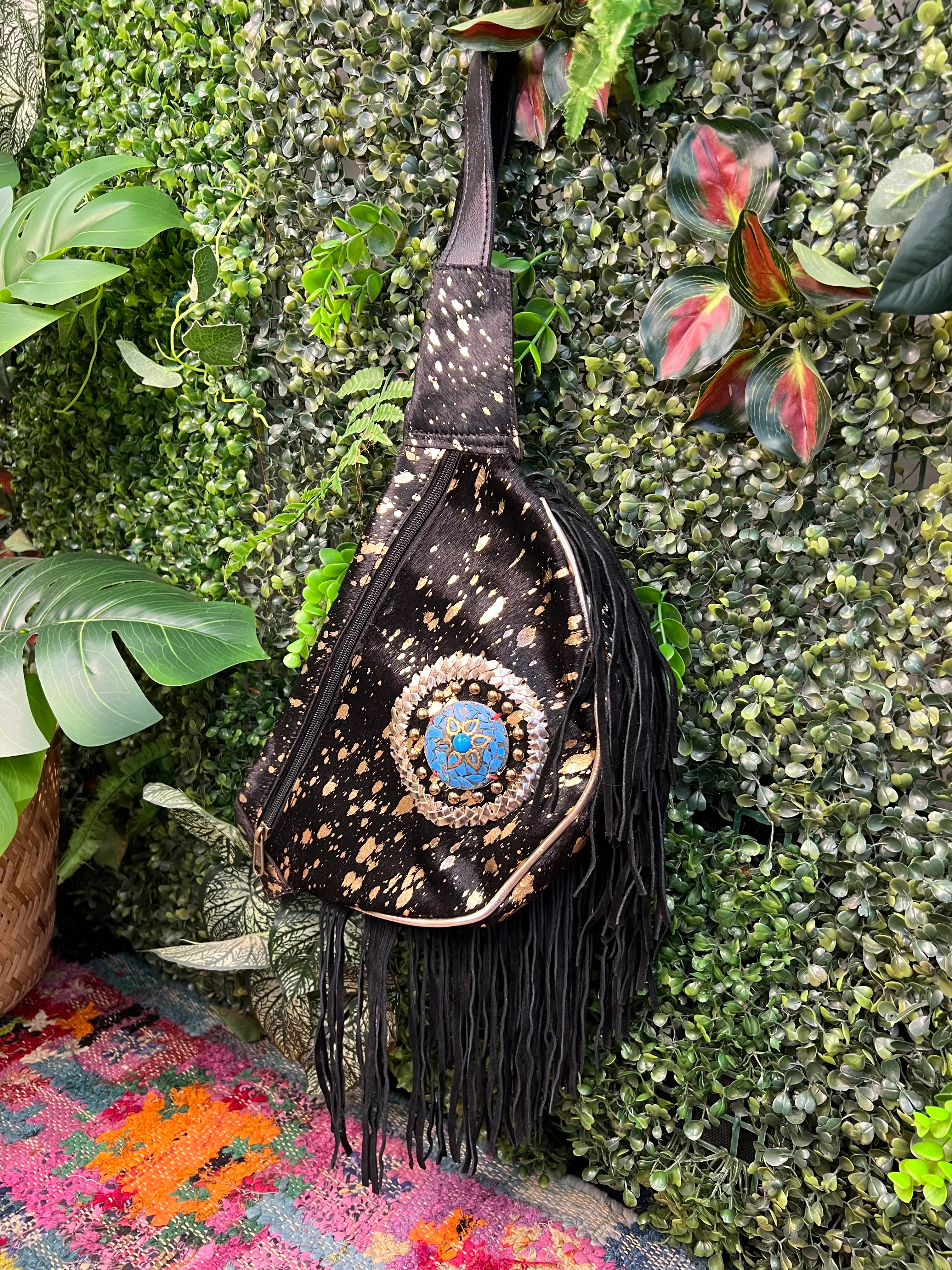 Boho Black Tassel Rodeo Bum Bags - Image 7
