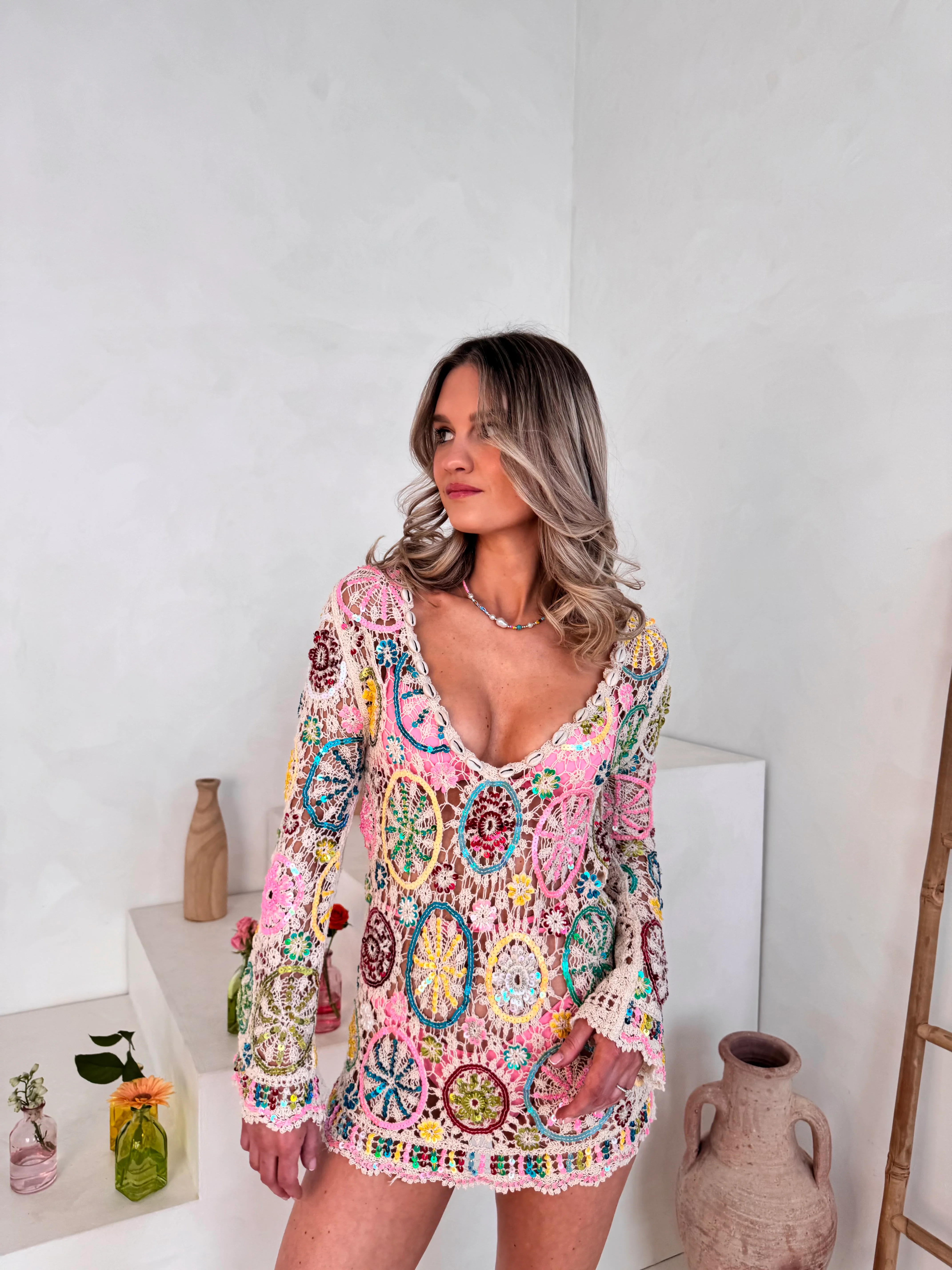 Crochet Sequin Beach Top - Image 2