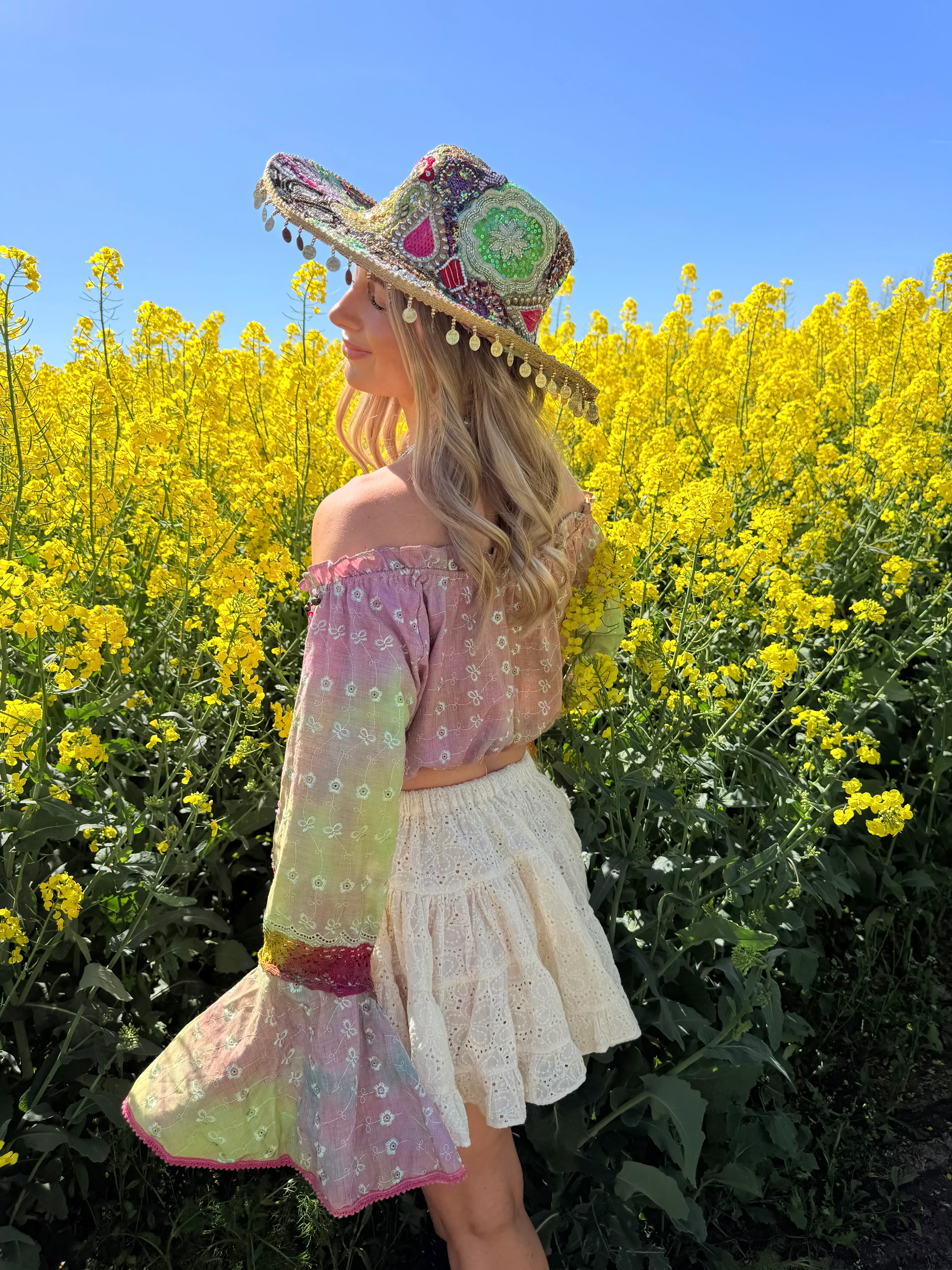 Gypsy Soul Embellished Mini Skirt - Image 2