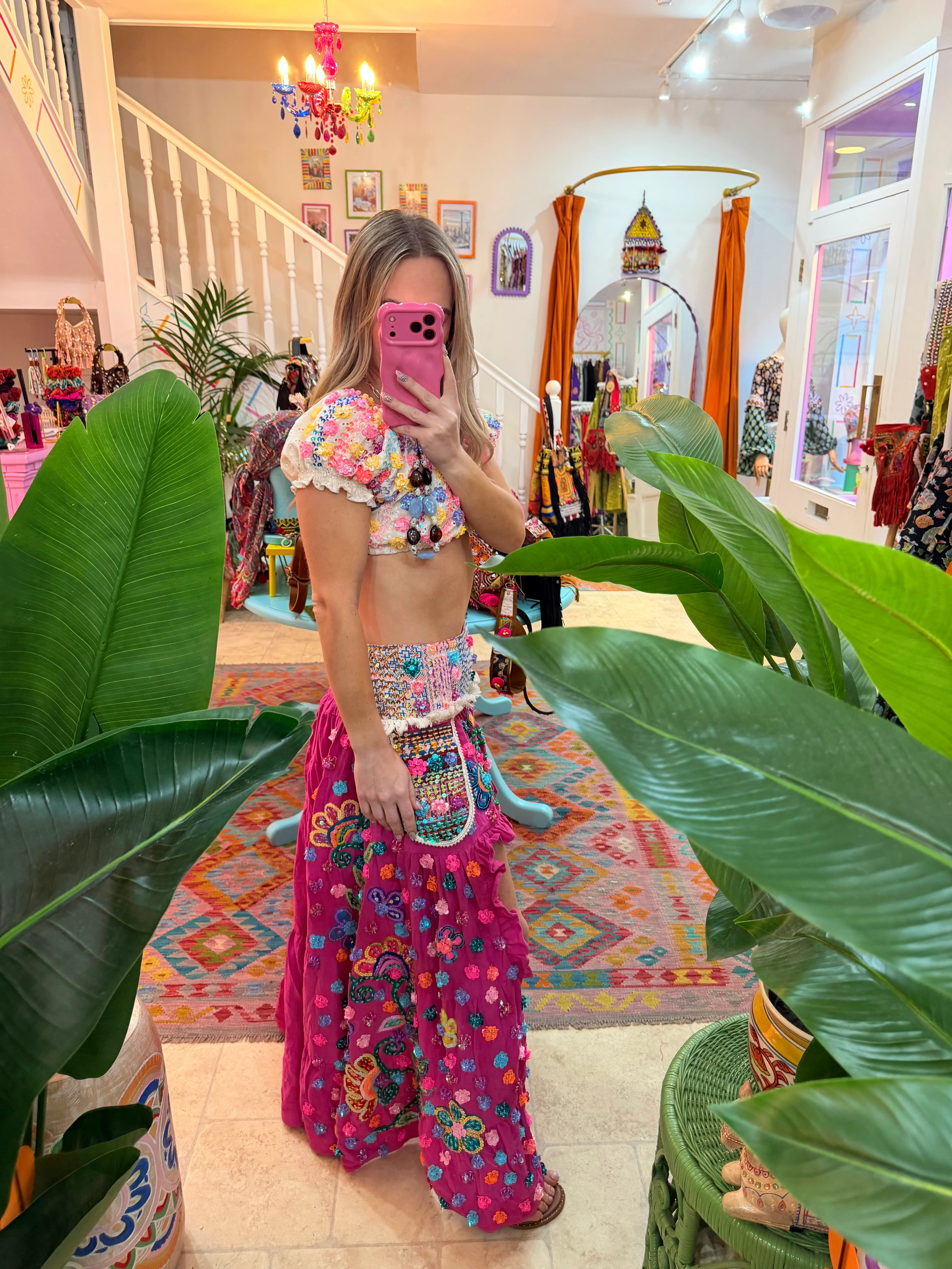 Gypsy Soul Ibiza Skirt Pink - 4 - Image 2