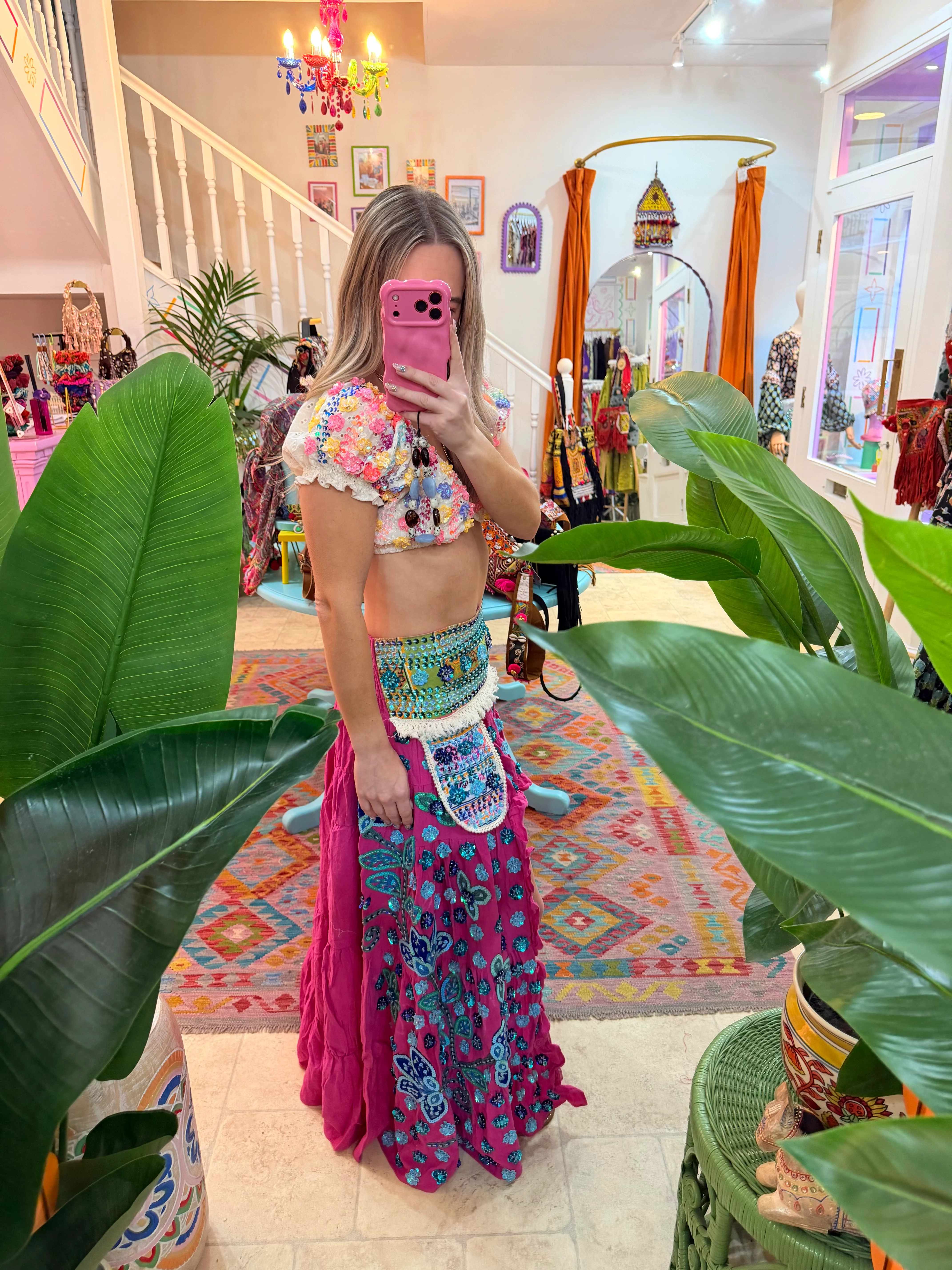 Gypsy Soul Ibiza Skirt Pink - 6 - Image 2