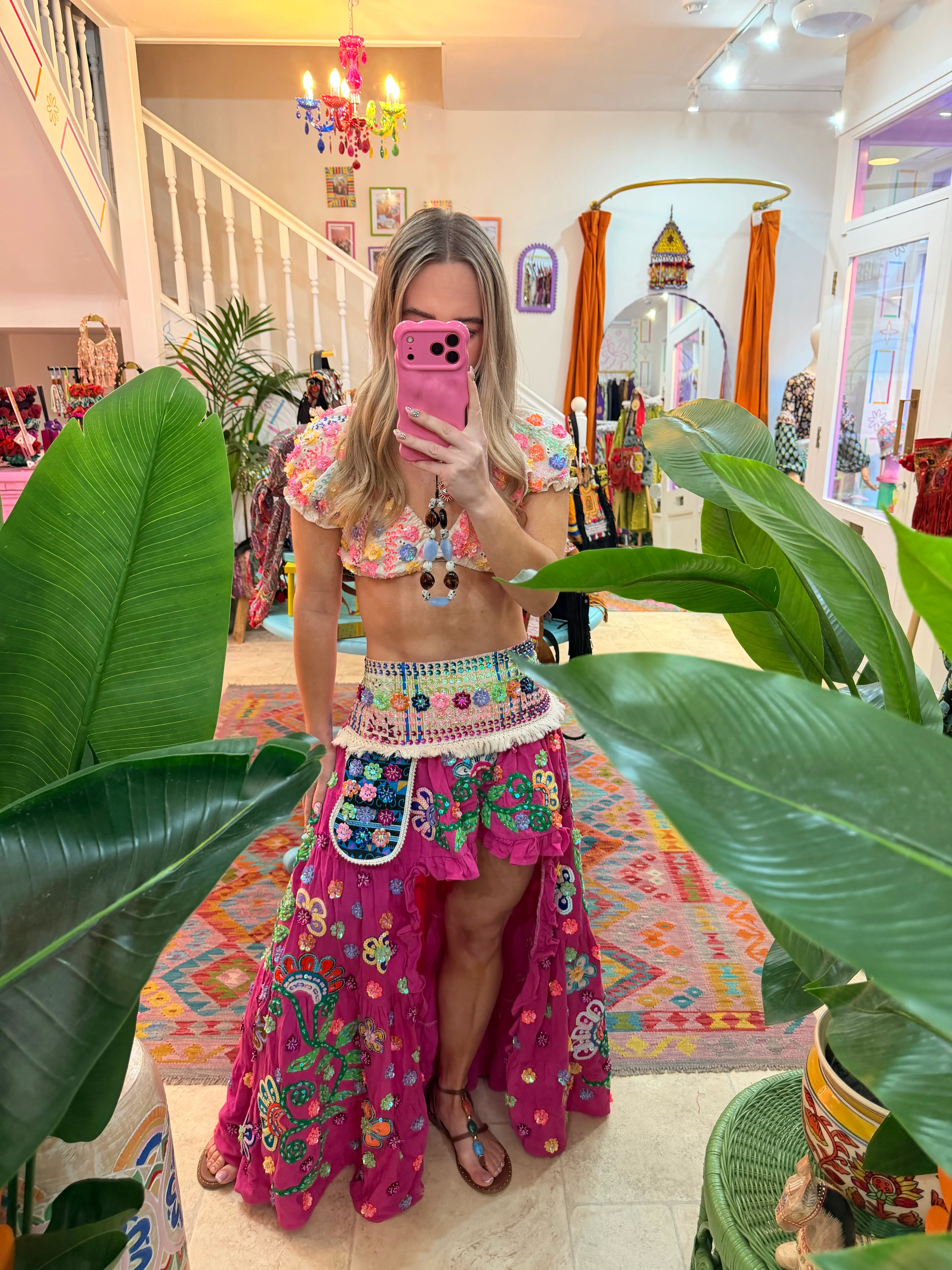 Gypsy Soul Ibiza Skirt Pink - 7