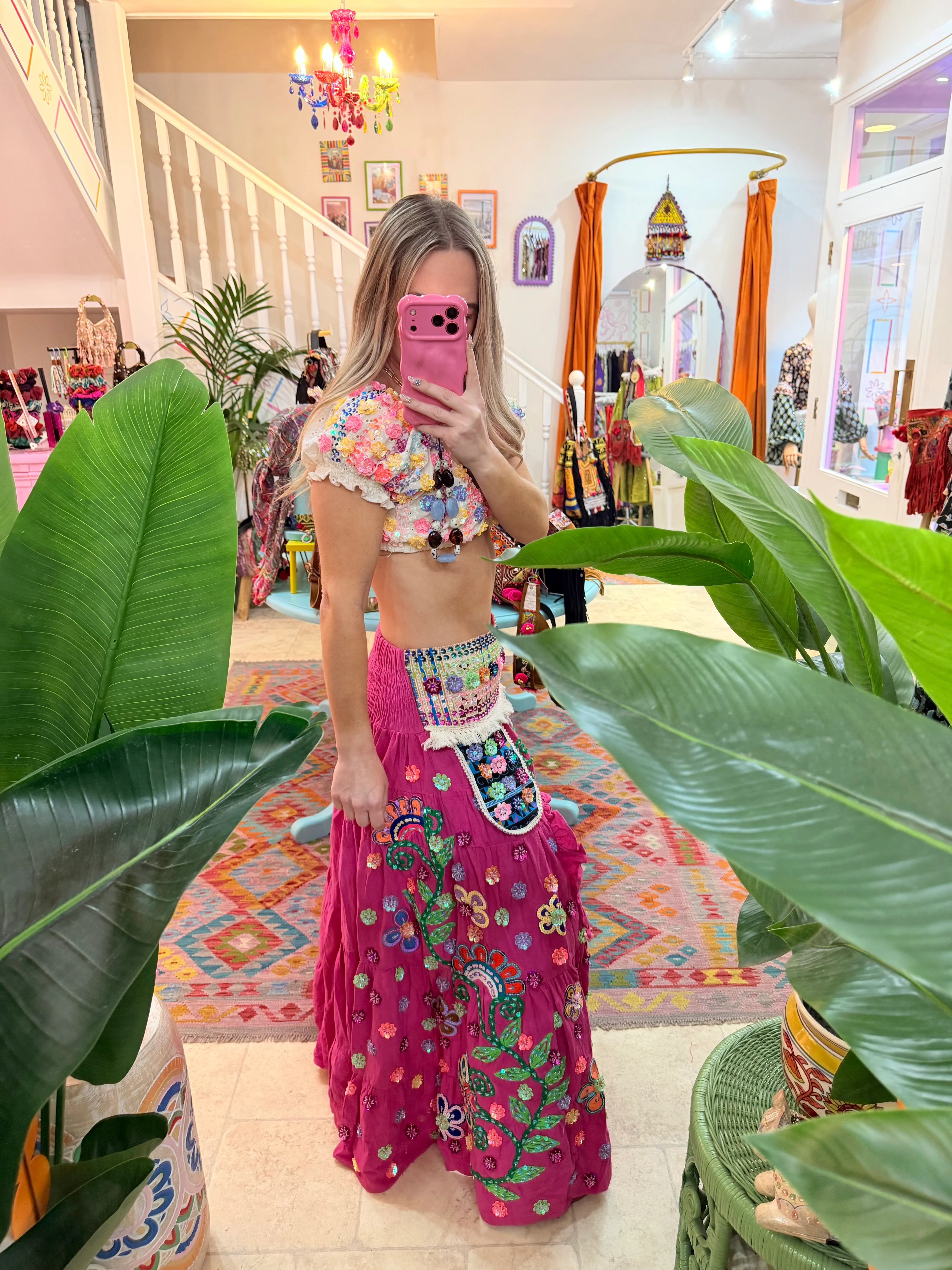 Gypsy Soul Ibiza Skirt Pink - 7 - Image 2