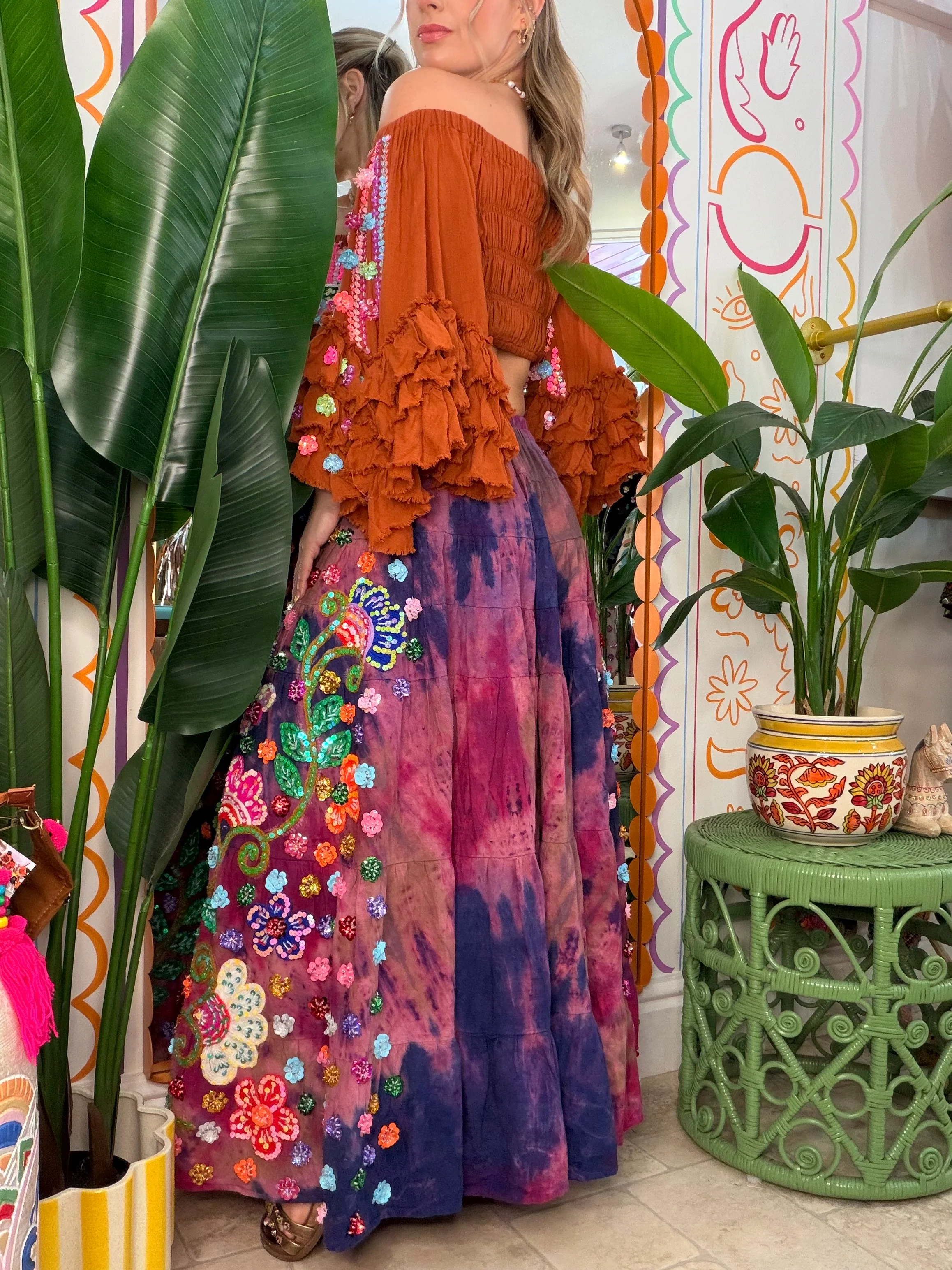 Gypsy Soul Ibiza Tie Dye Skirt - Image 2