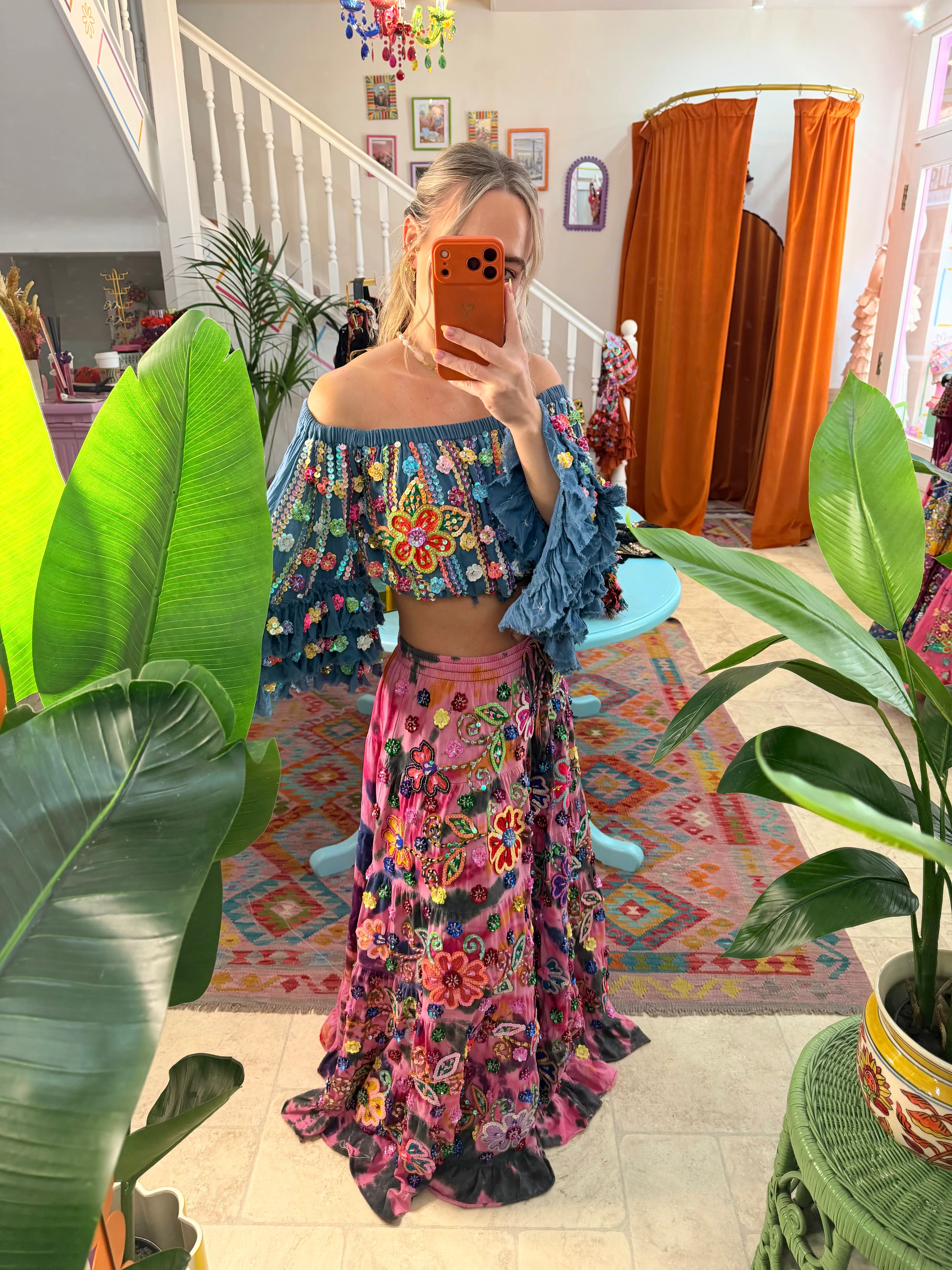 Gypsy Soul Ibiza Tie Dye Skirt - Image 4
