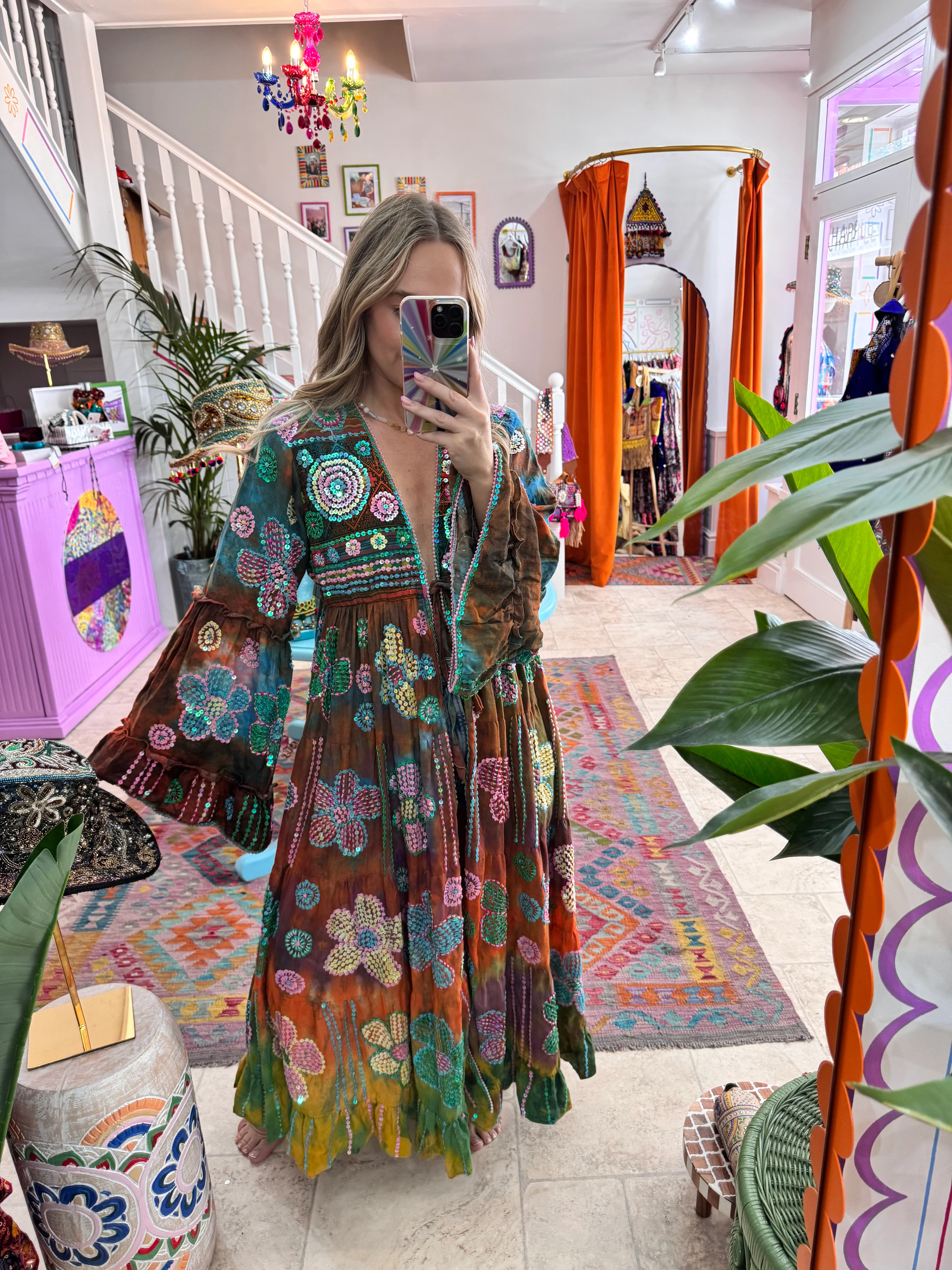 Gypsy Soul Maxi Kimono Ruffle Jacket - 1 - Image 2
