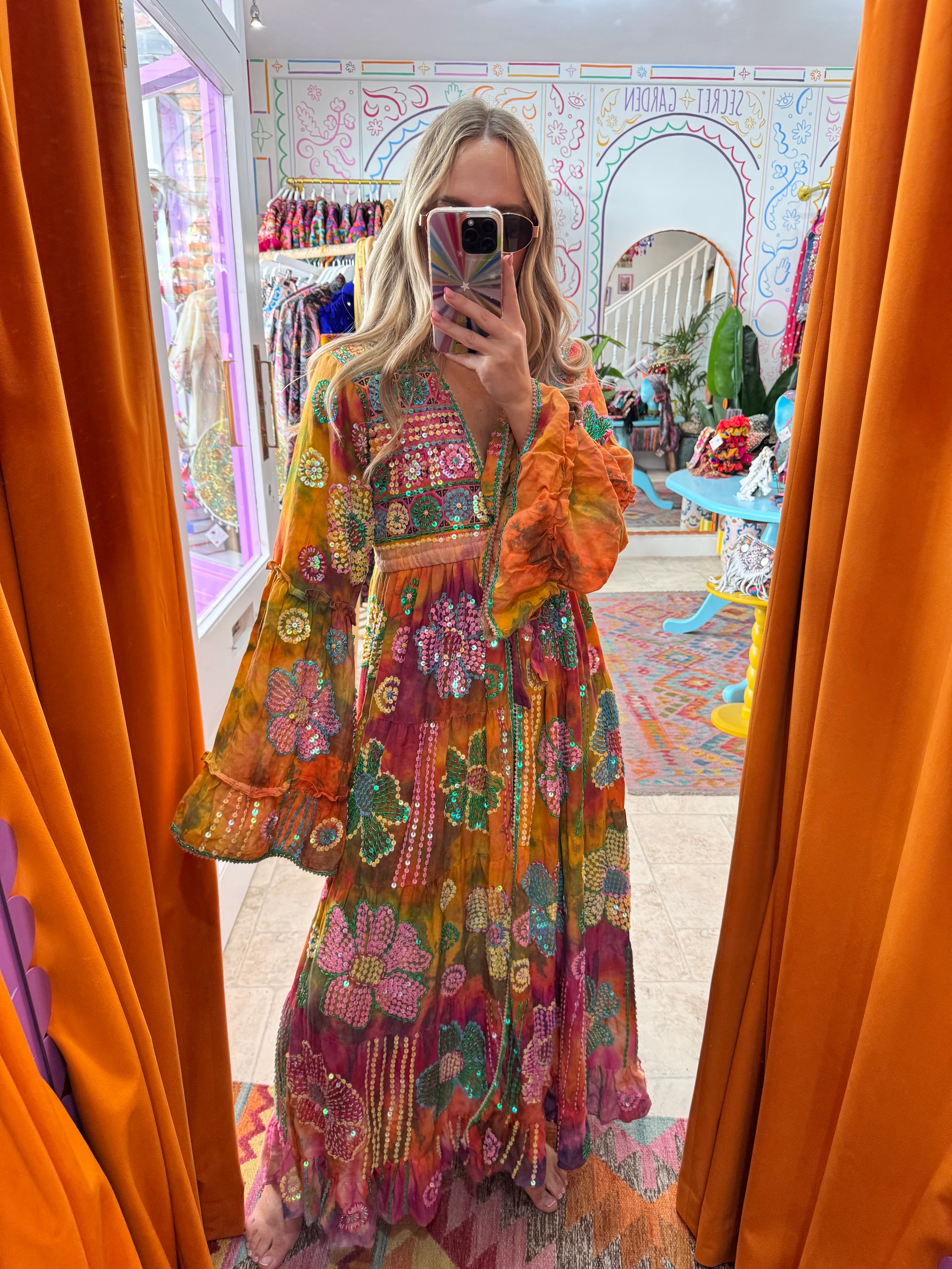 Gypsy Soul Maxi Kimono Ruffle Jacket - 2 - Image 2