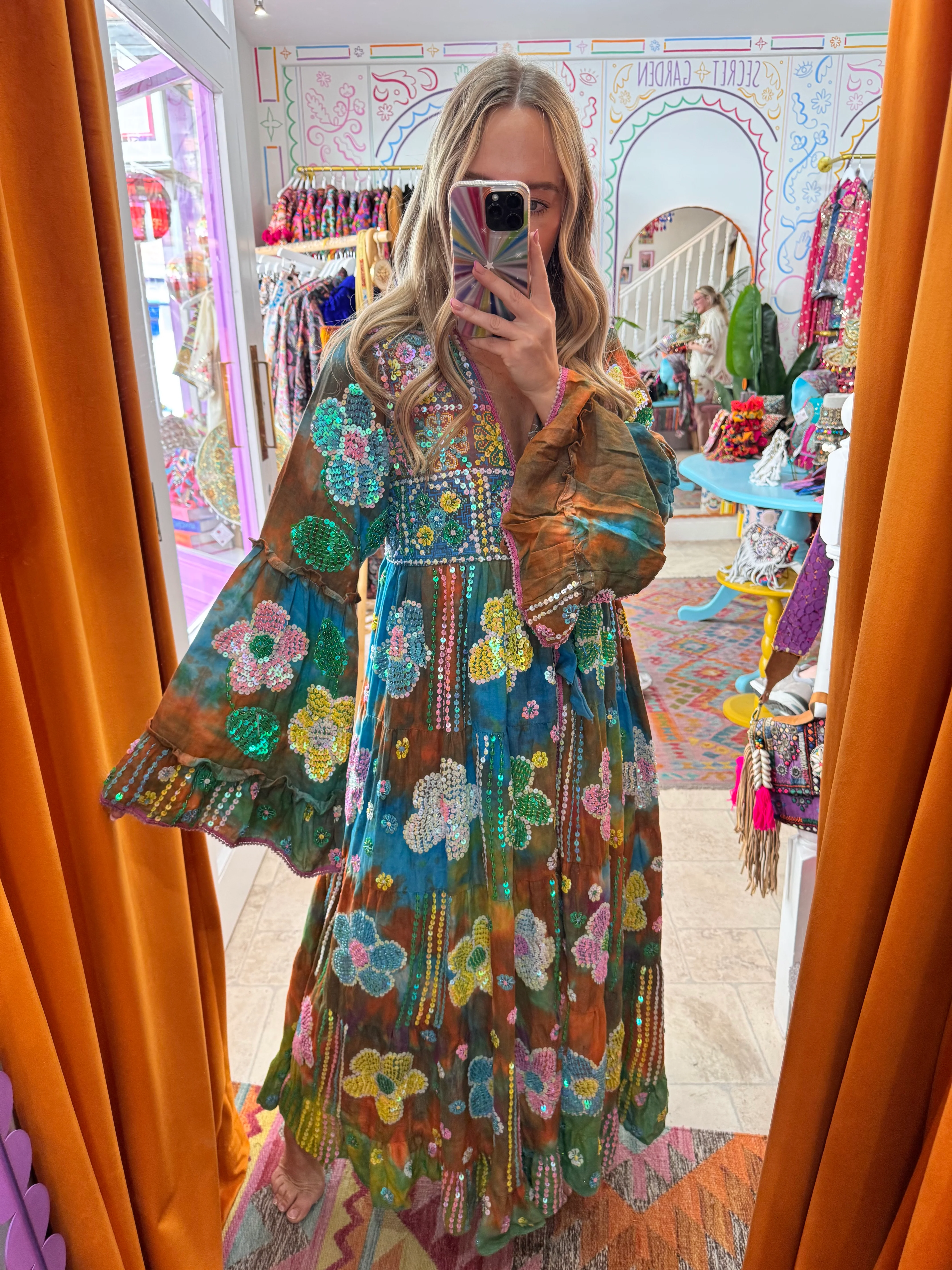 Gypsy Soul Maxi Kimono Ruffle Jacket - 3 - Image 2