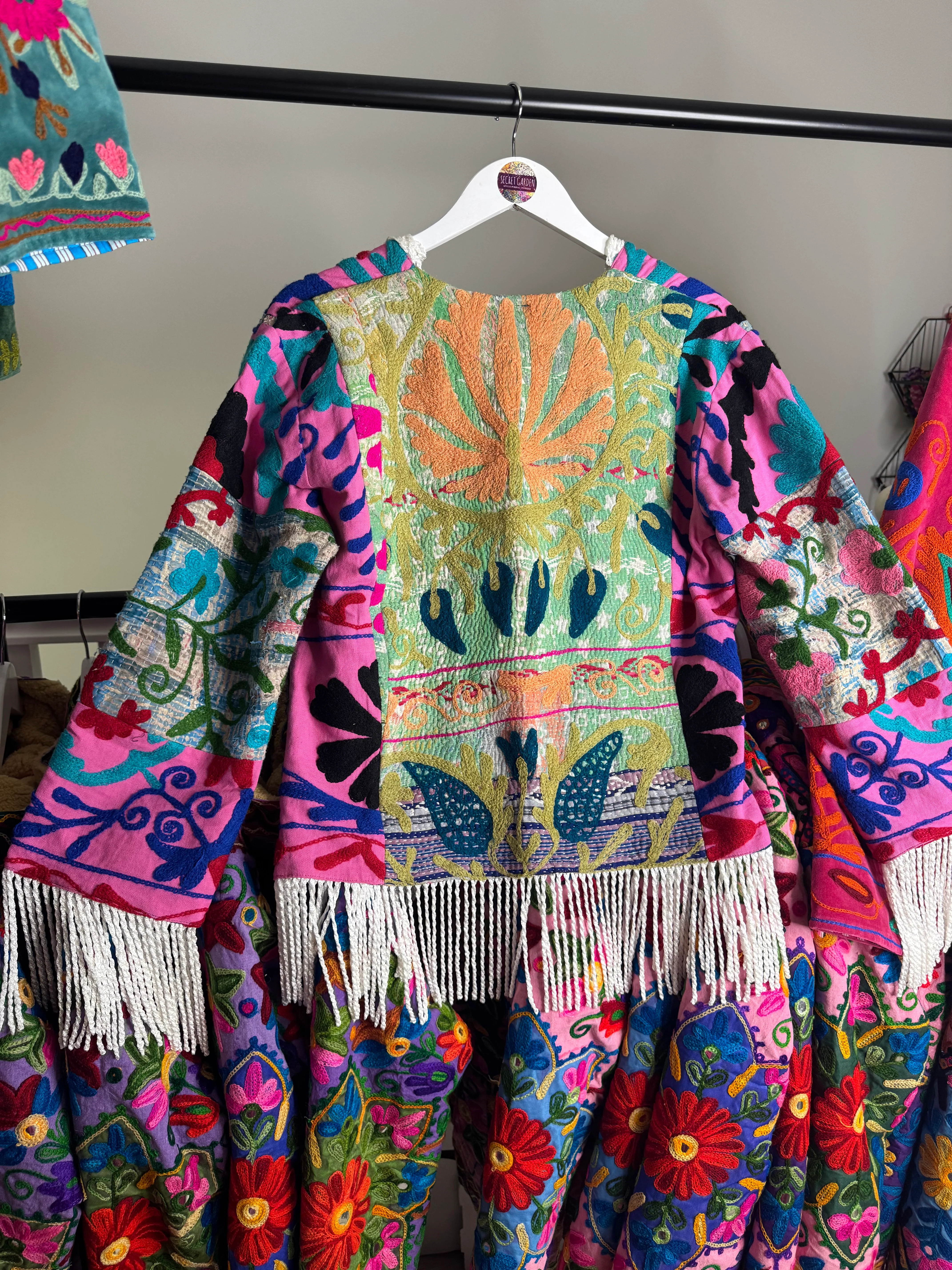 Kantha Suzani Tassel Jacket - UK 6-10 - Image 2