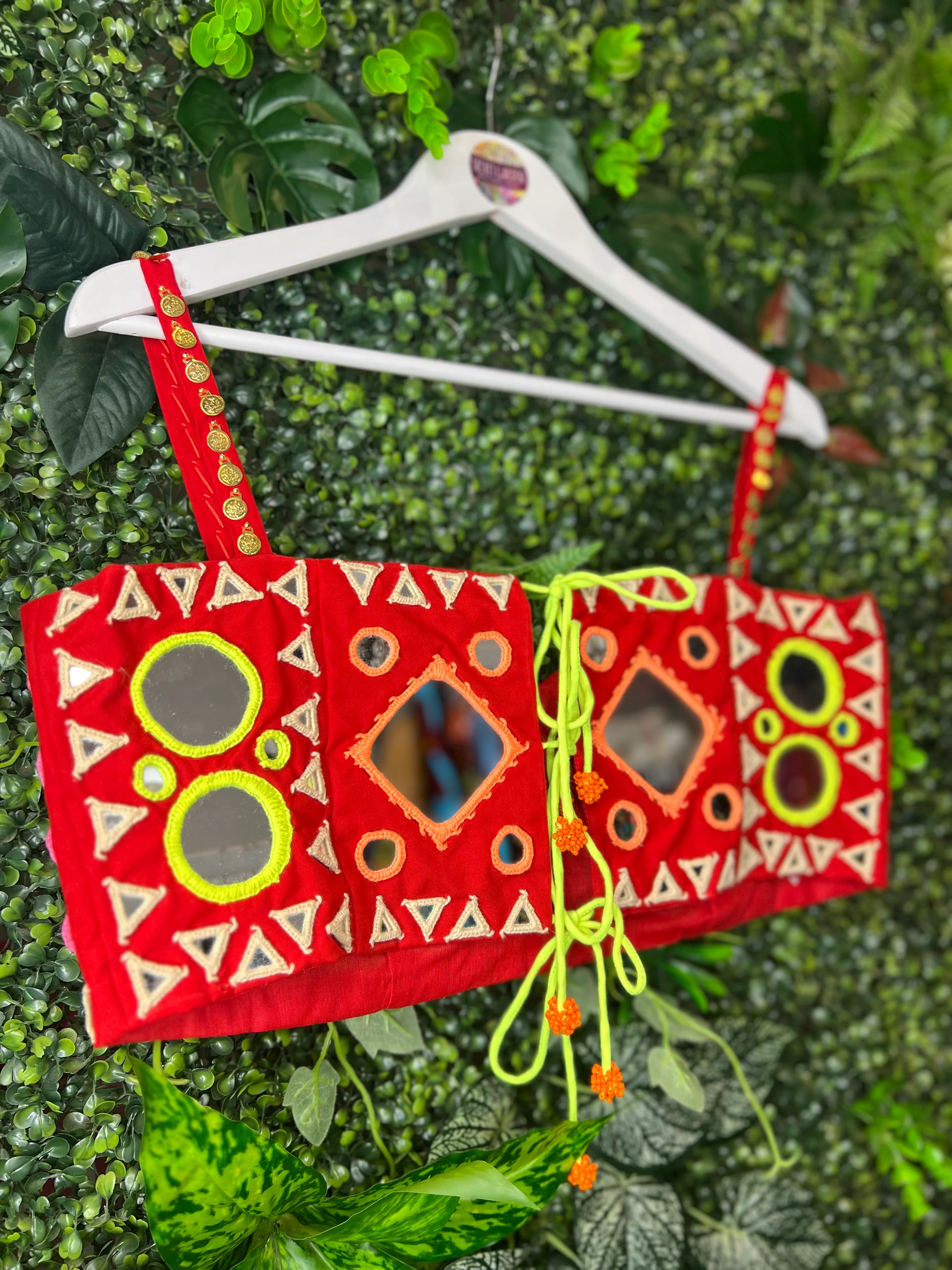 Mendoza Mirrored Tops - Bright Red - Image 4