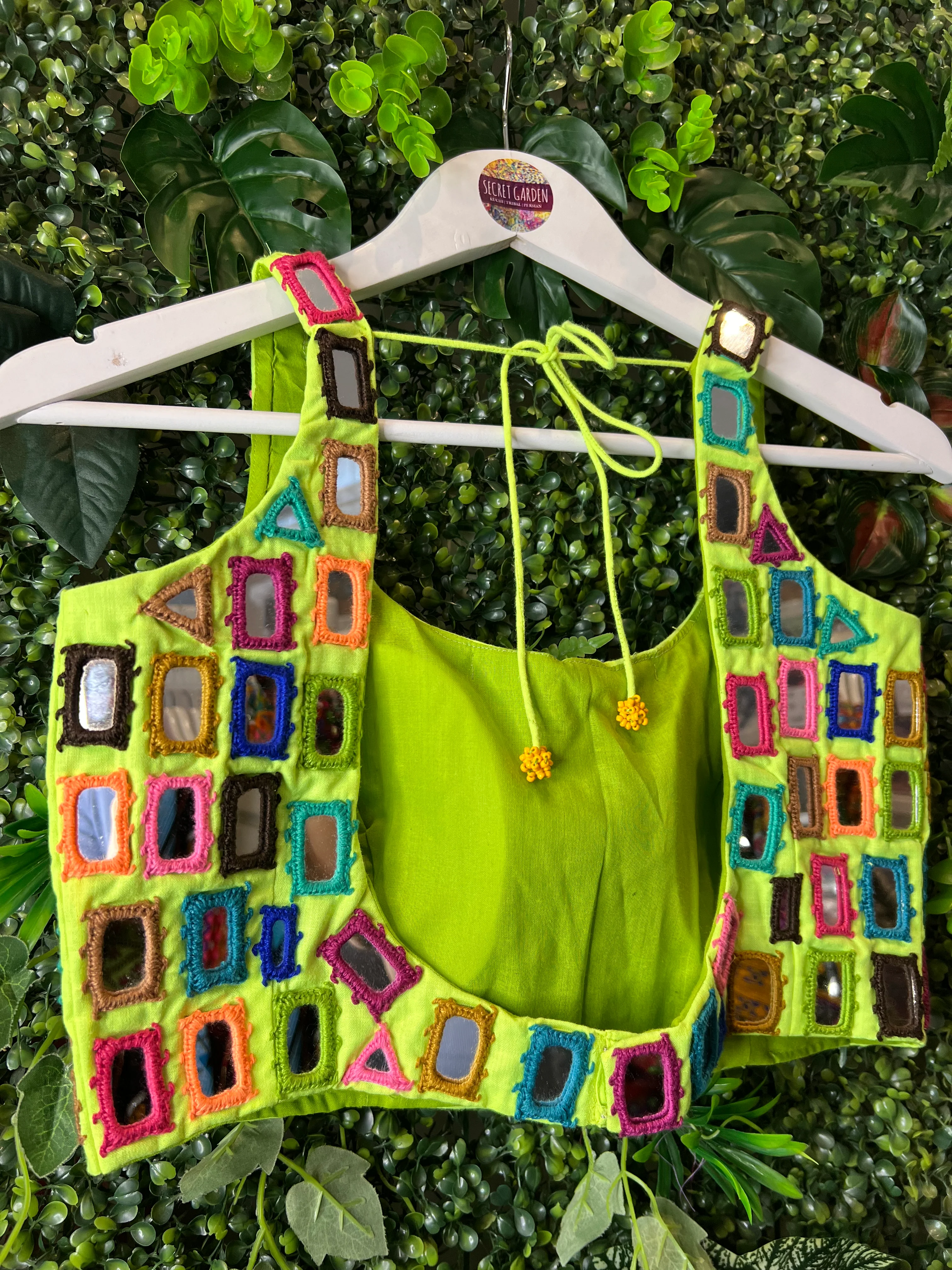 Mendoza Mirrored Tops - Lime Green - Image 4
