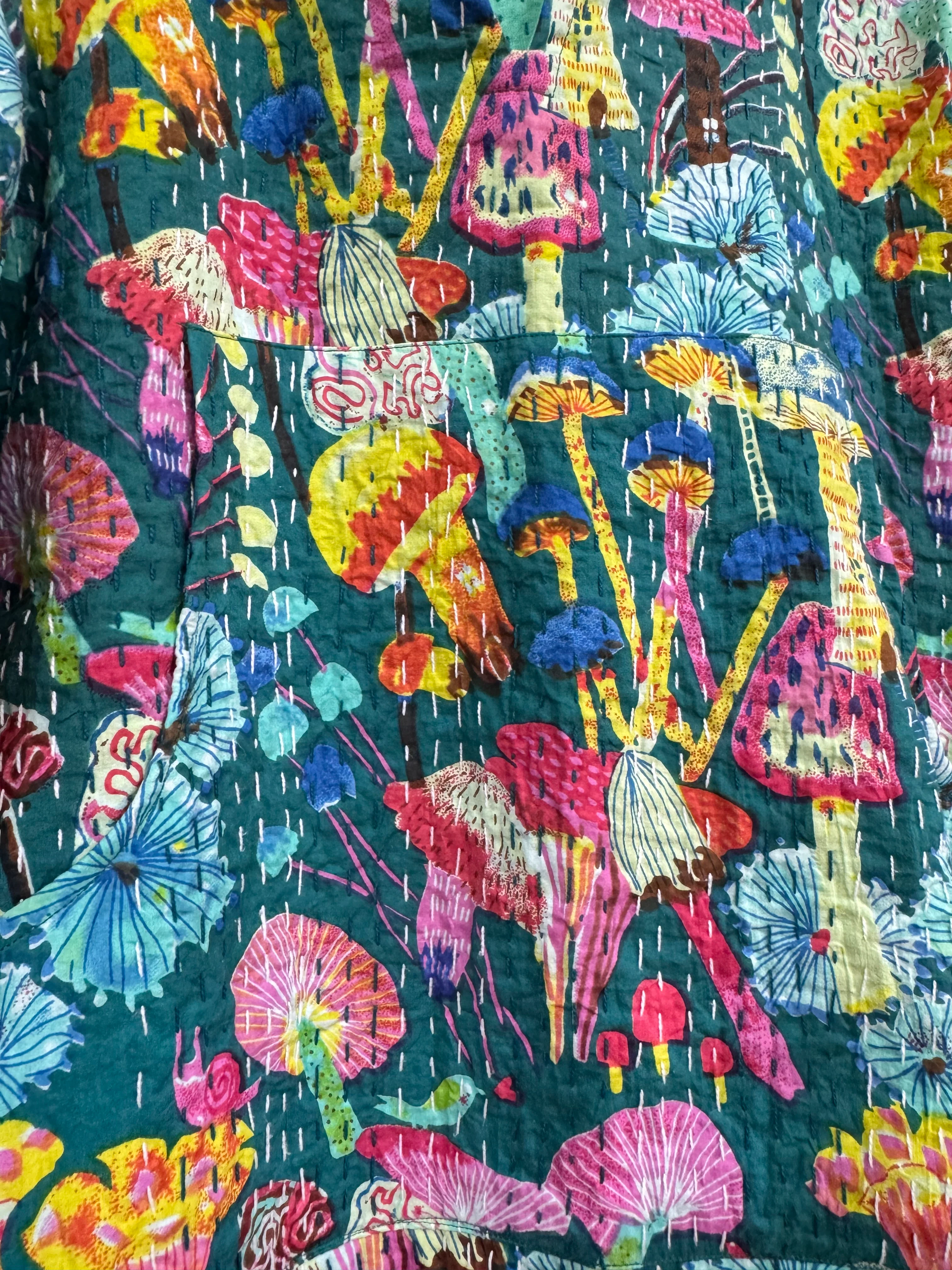 Mushroom Kantha Hoodie - Image 5