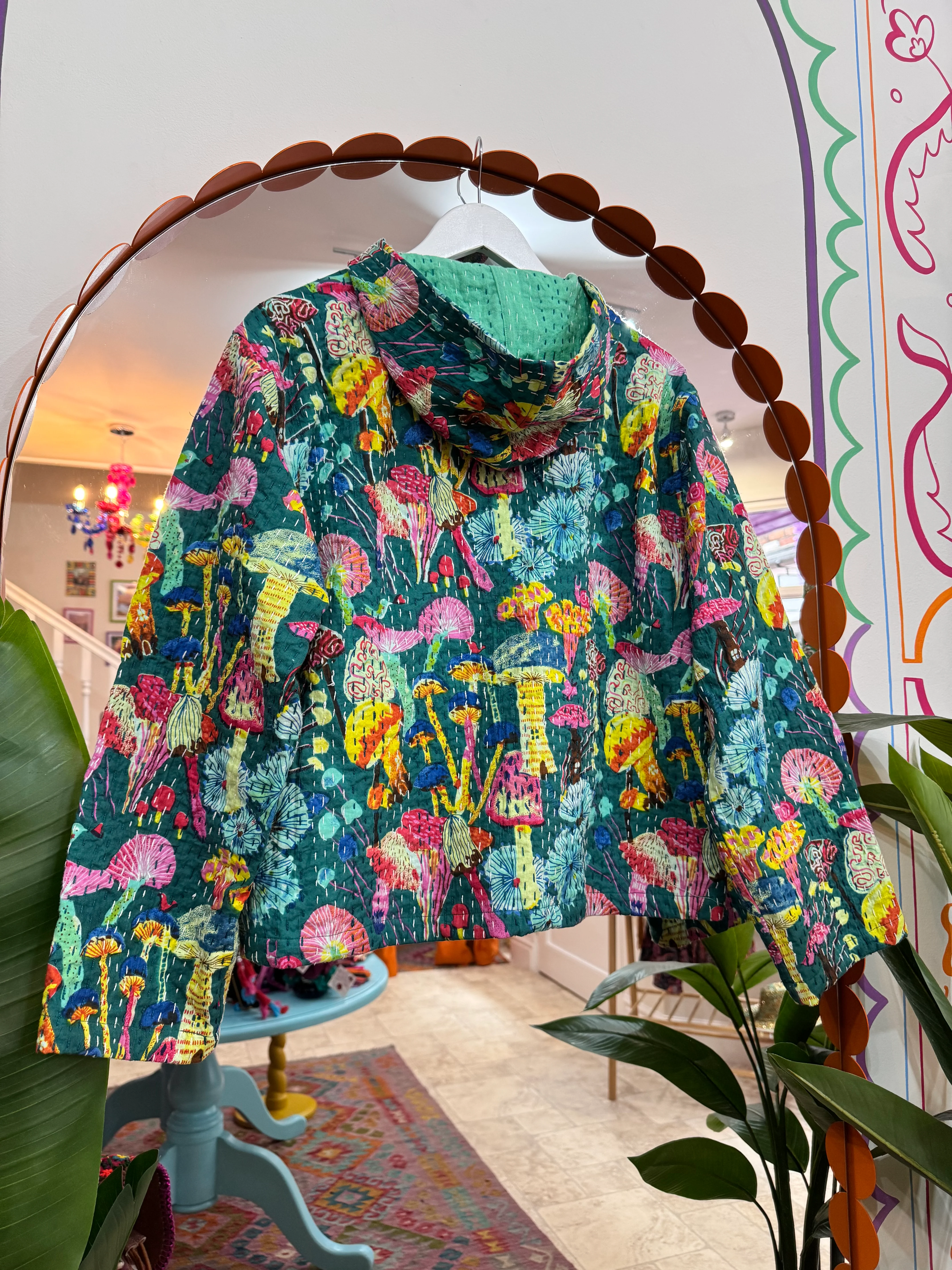 Mushroom Kantha Hoodie - Image 6