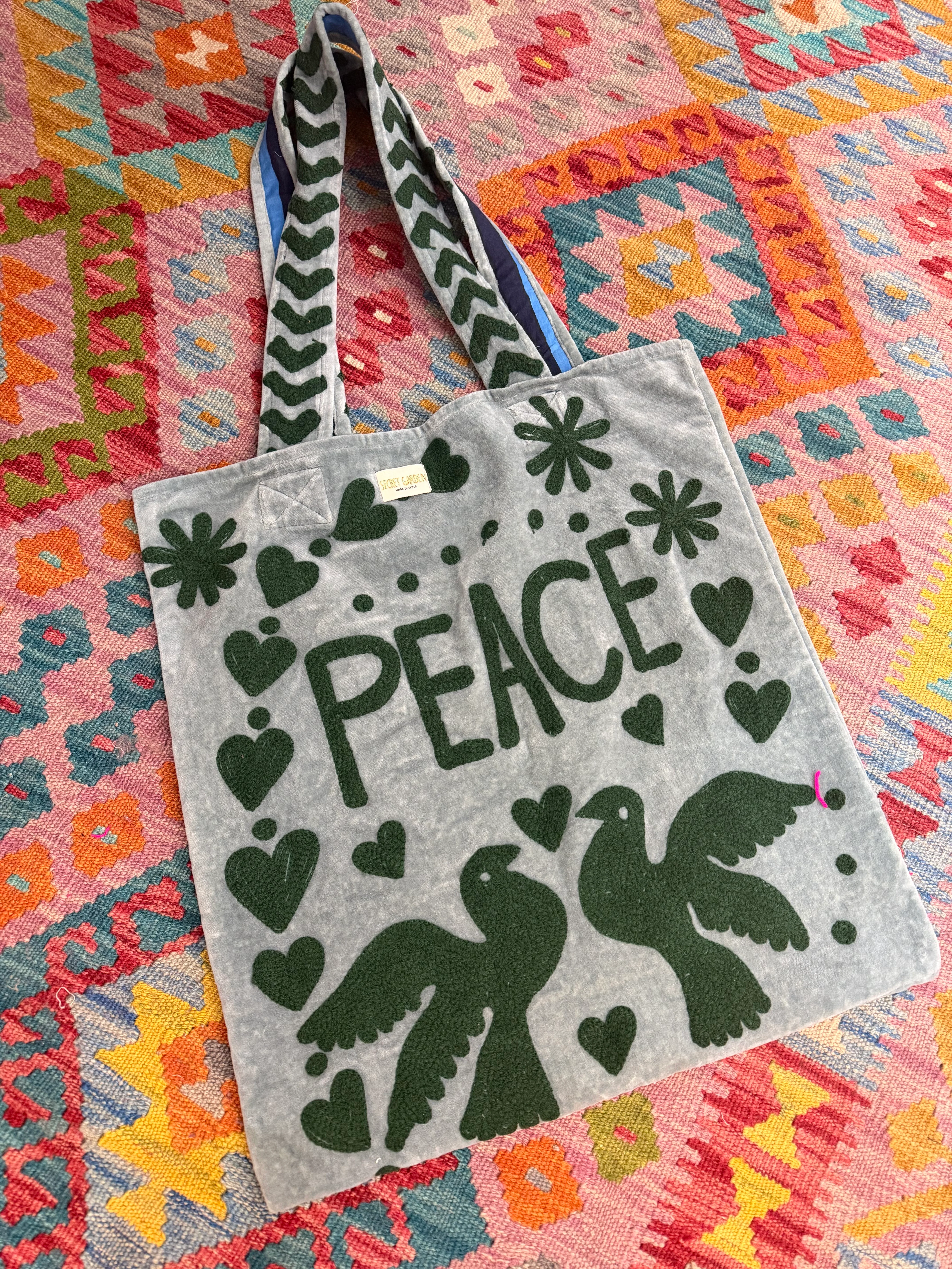 Peace & Love Tote Bags - Image 2