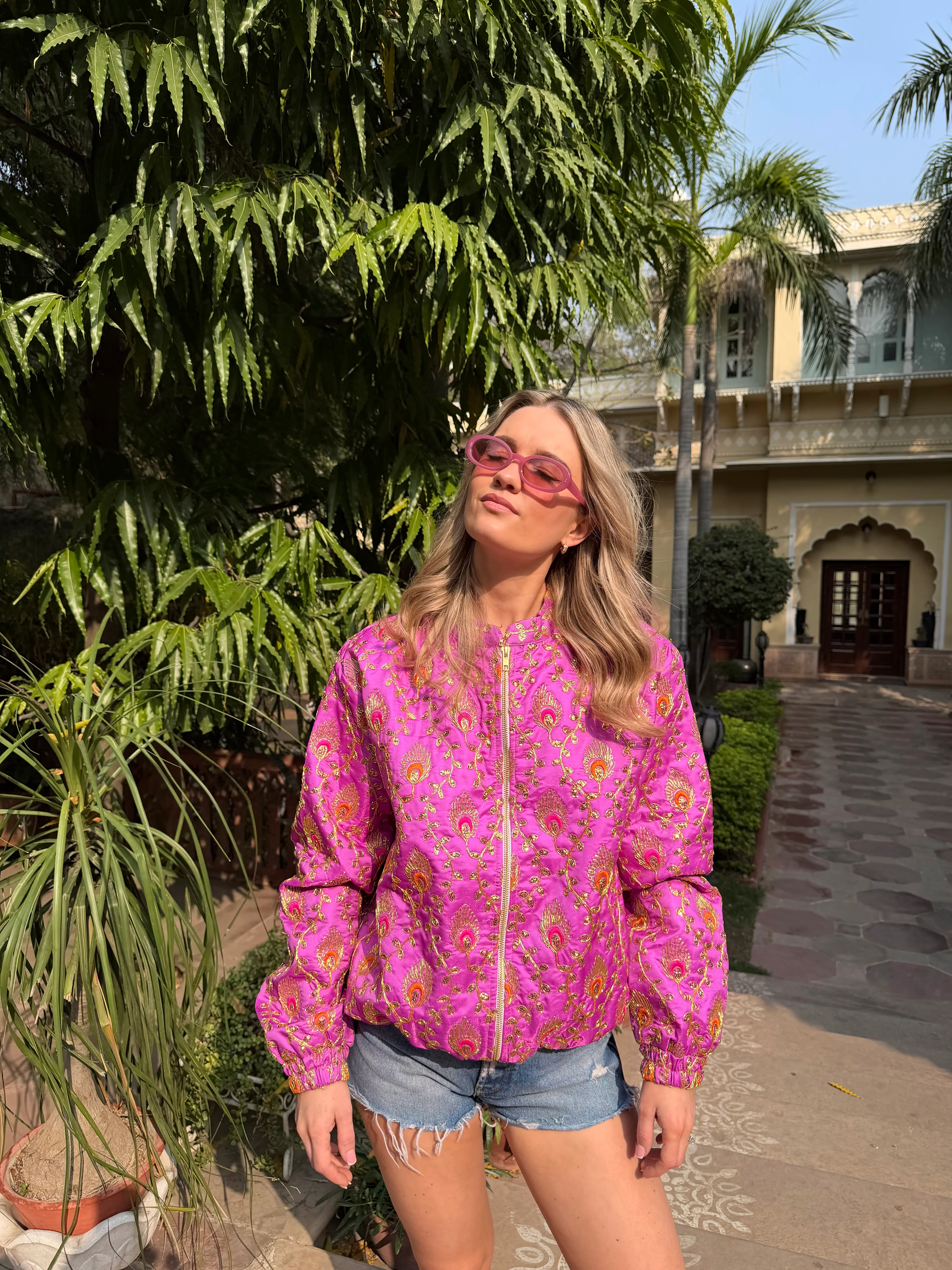 Peacock Oversized Bomber