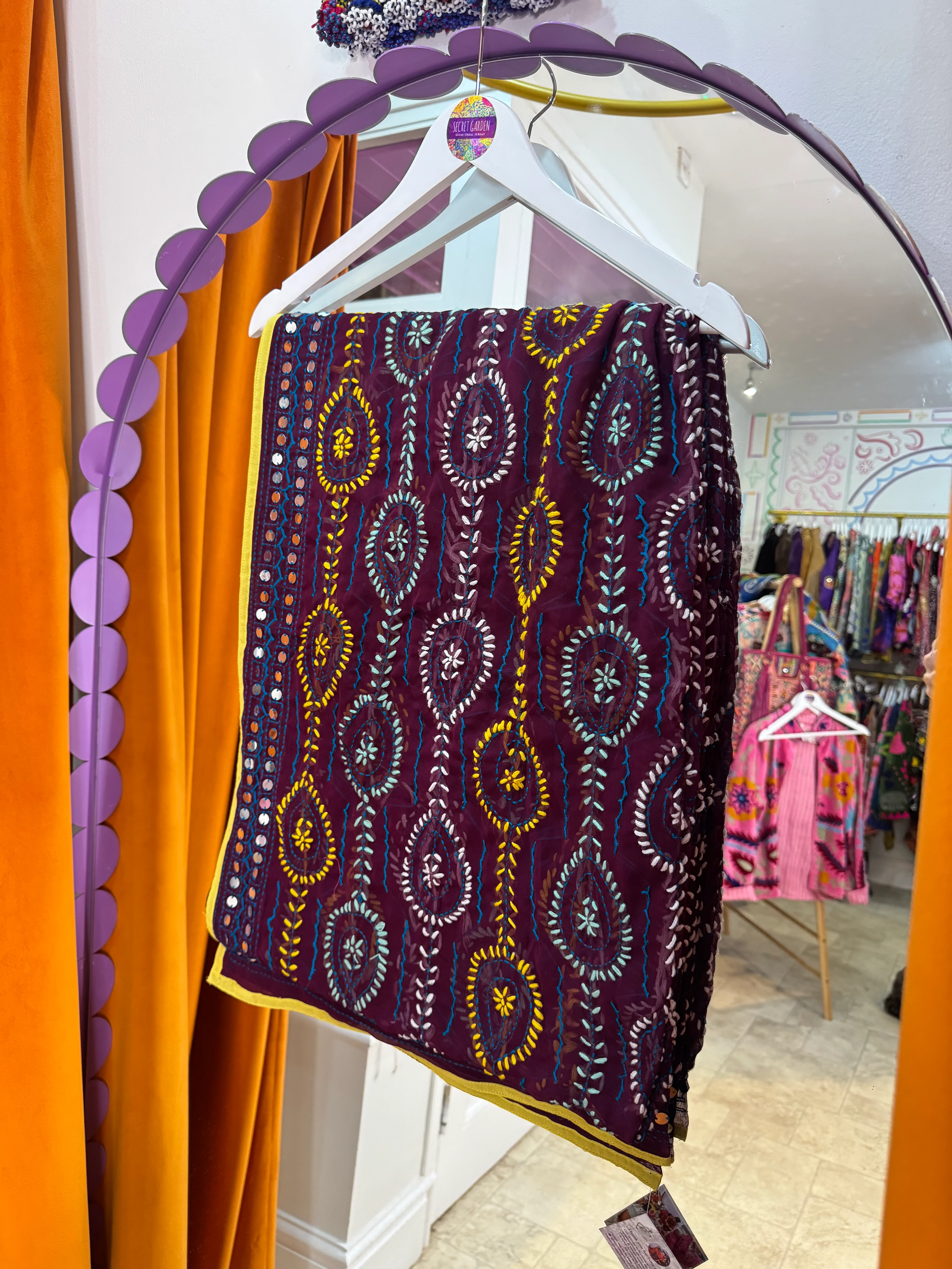 Phulkari Wool Scarf - 26