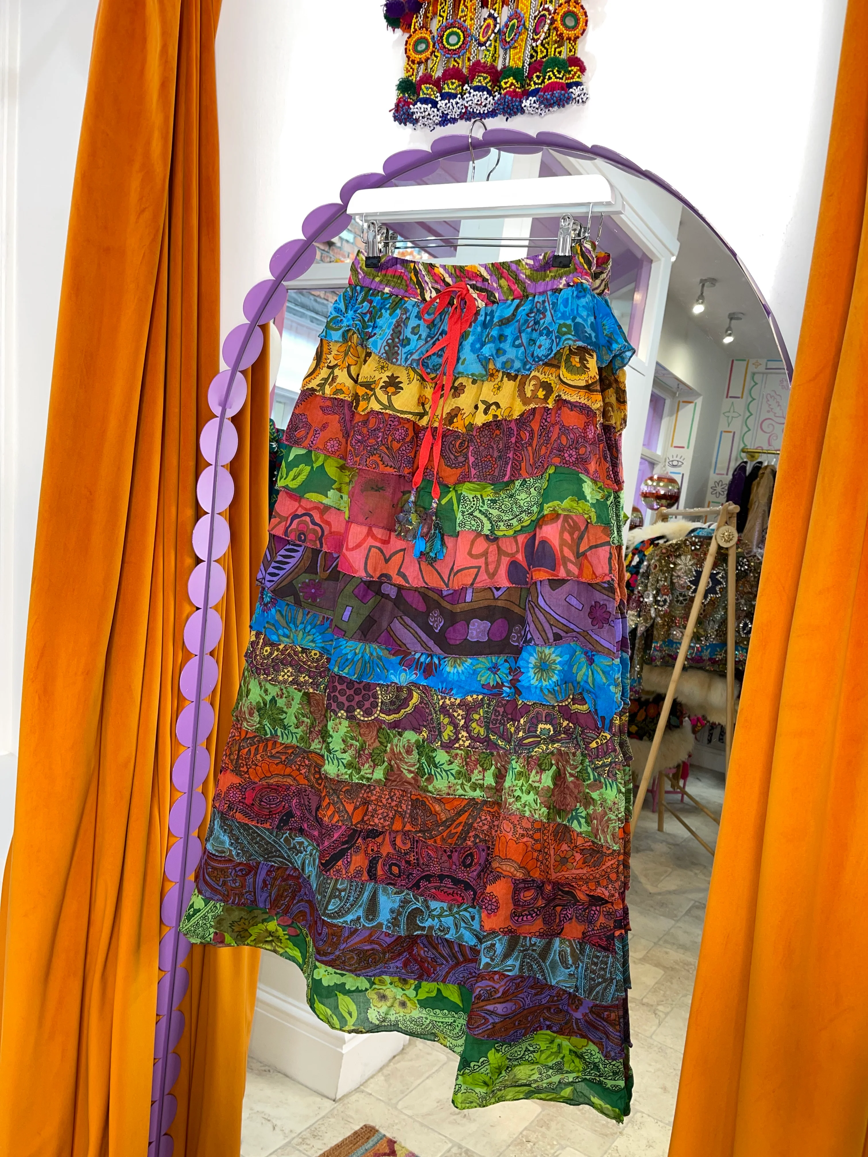 Ruffle Maxi Skirt - 8