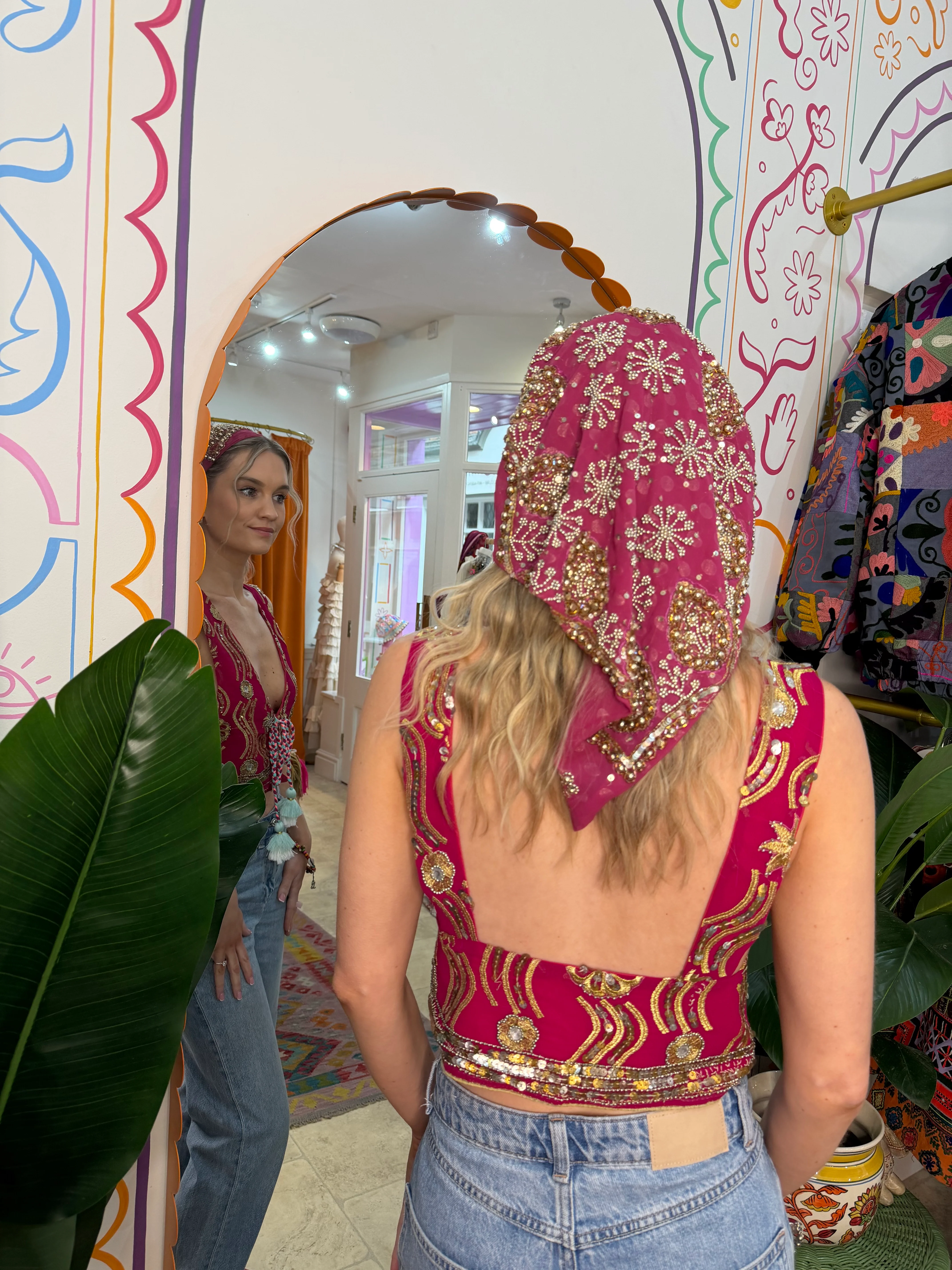 Sari Top in Pink - Image 2