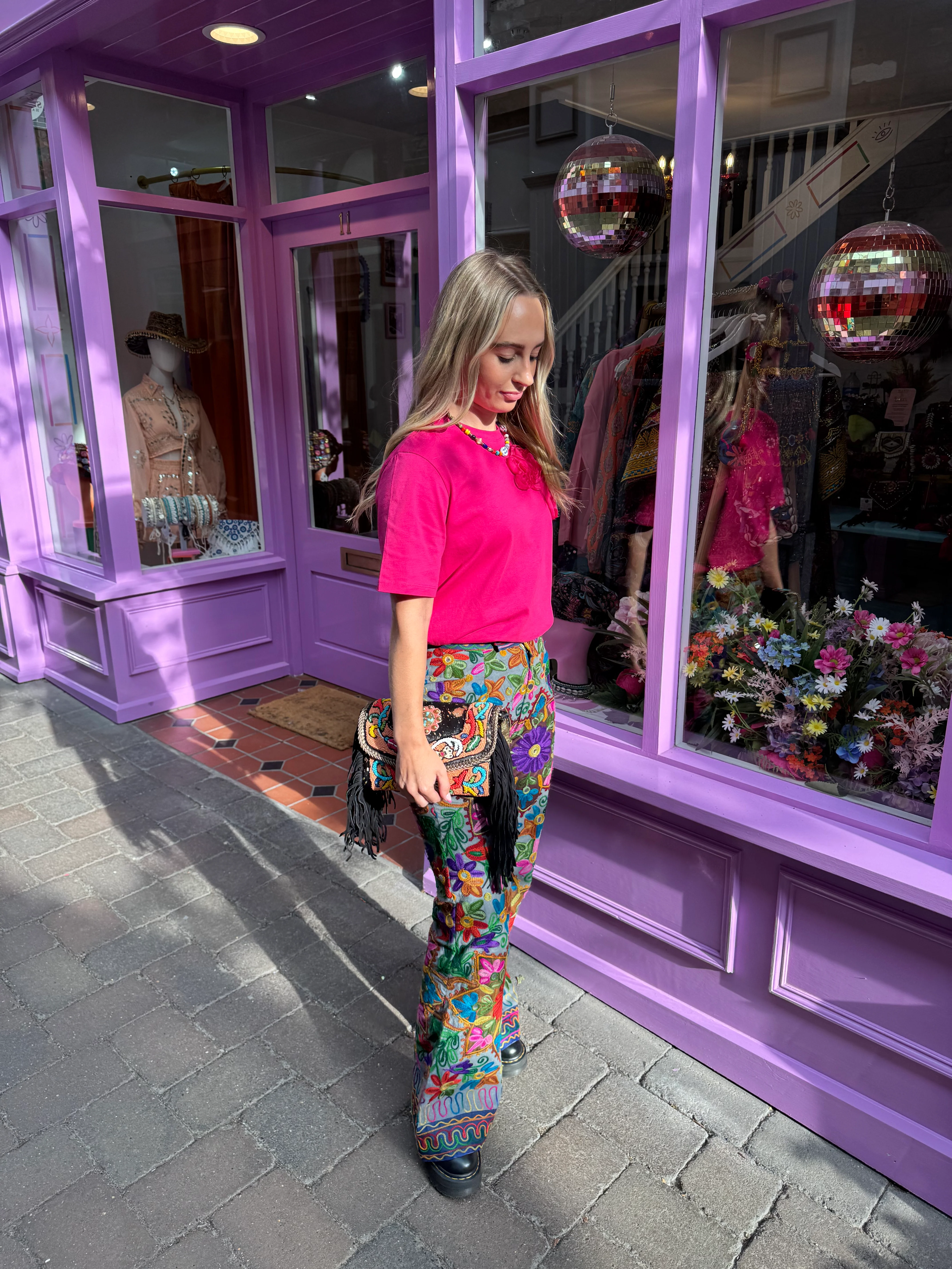 Suzani Flower Flares - Image 3