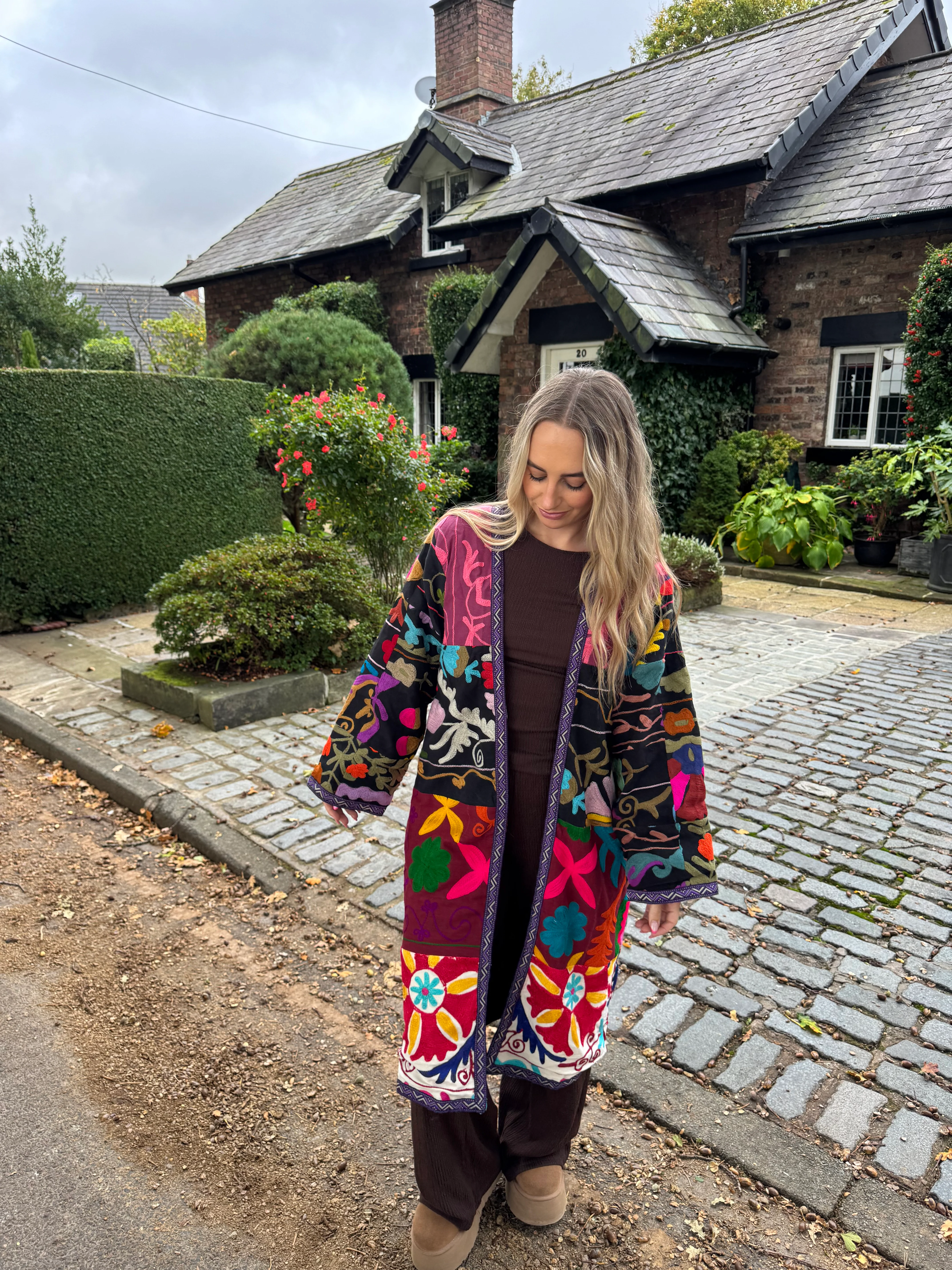 Suzani Kimono Long Jacket - Image 3