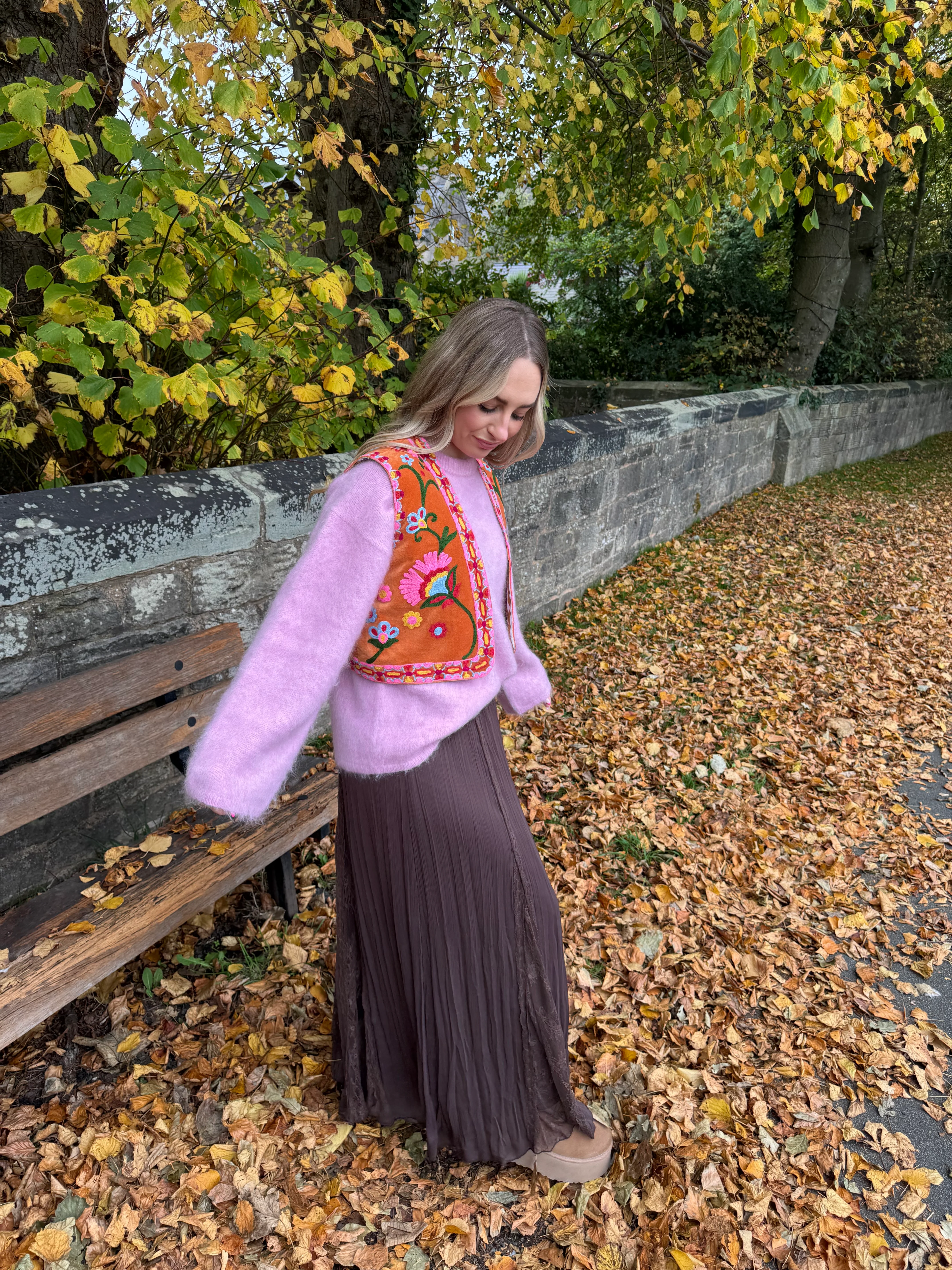 Velvet Flower Waistcoat - Image 3
