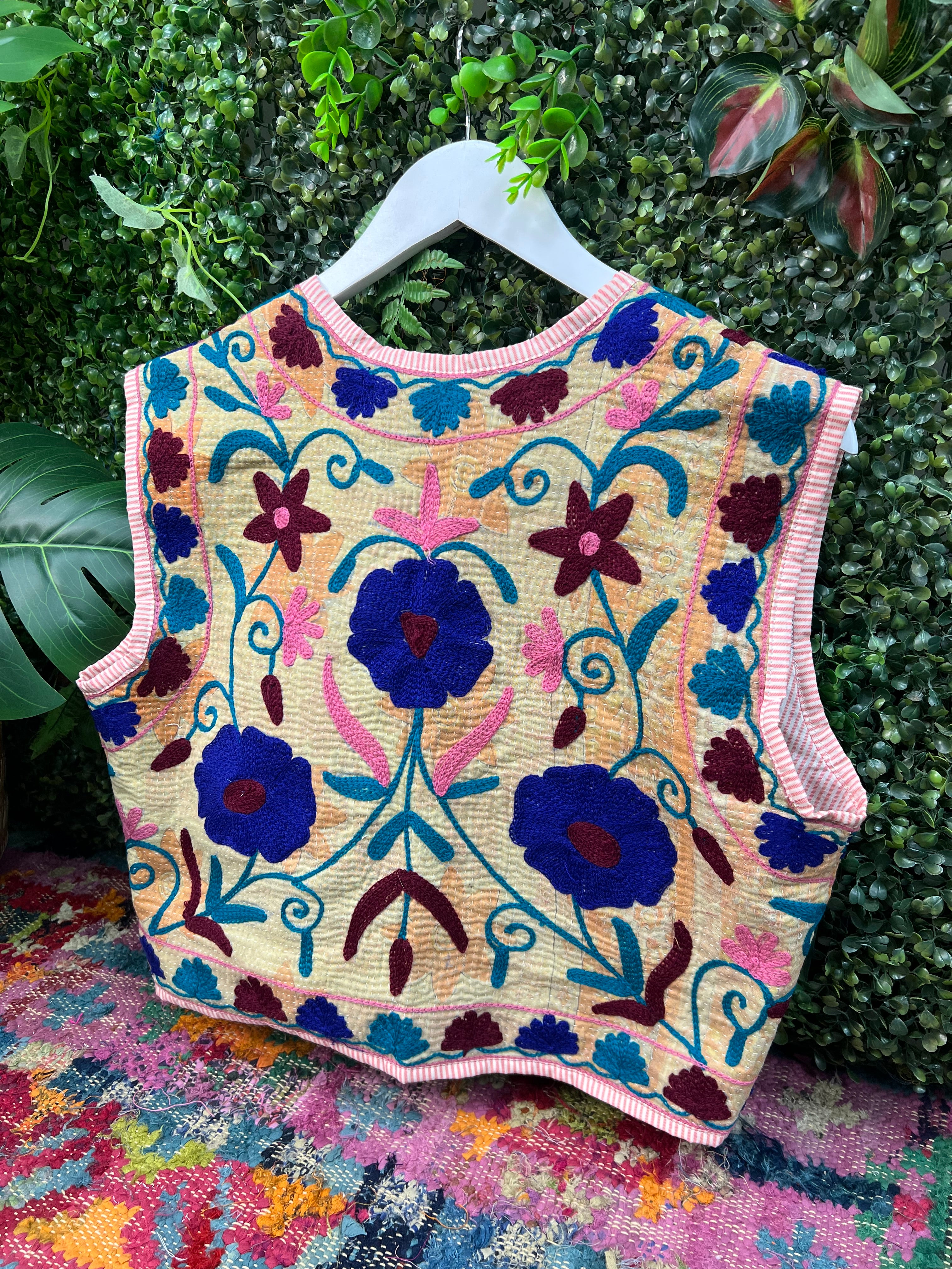 Vintage Kantha Waistcoat - Image 2