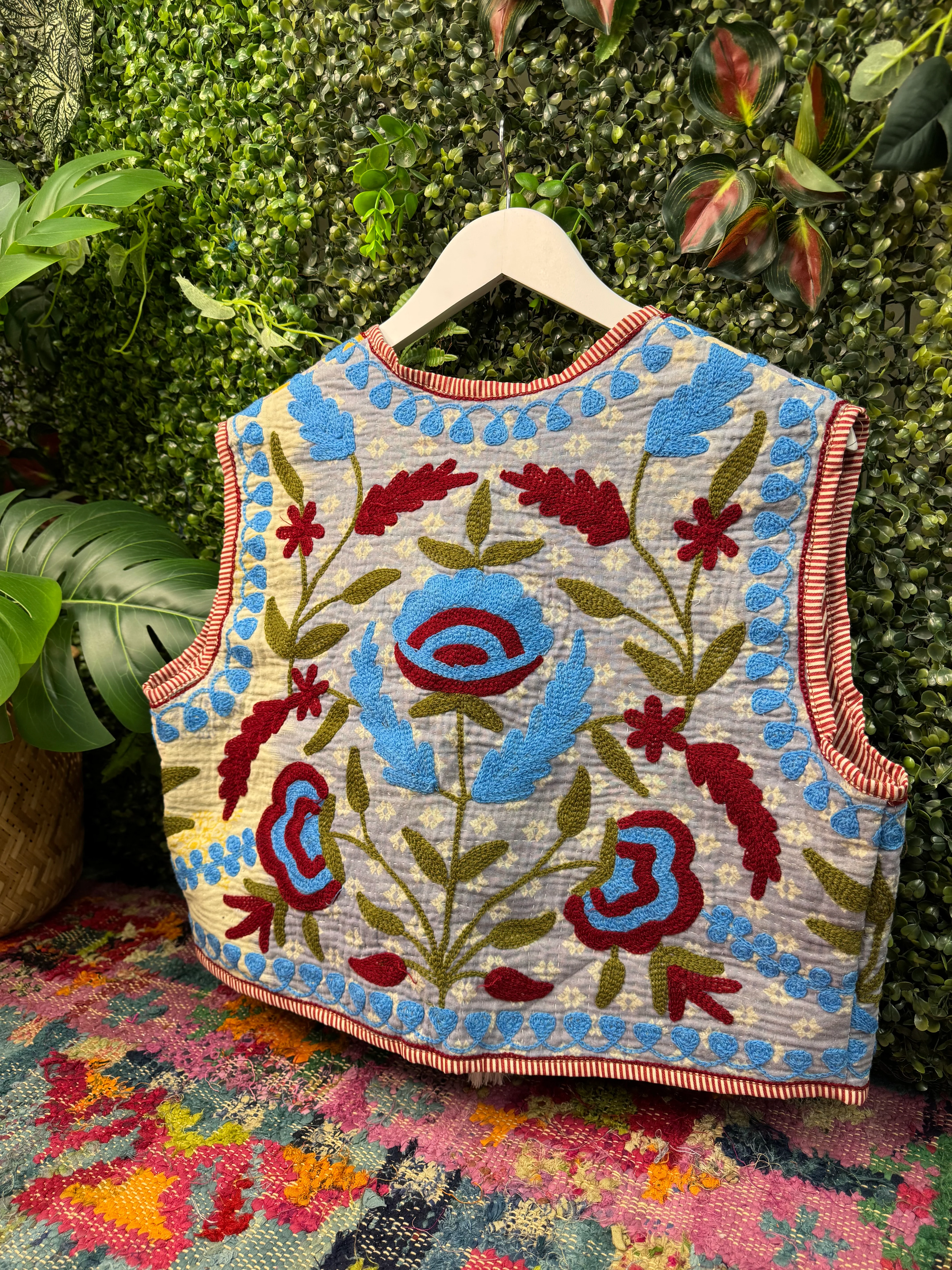 Vintage Kantha Waistcoat - Image 2