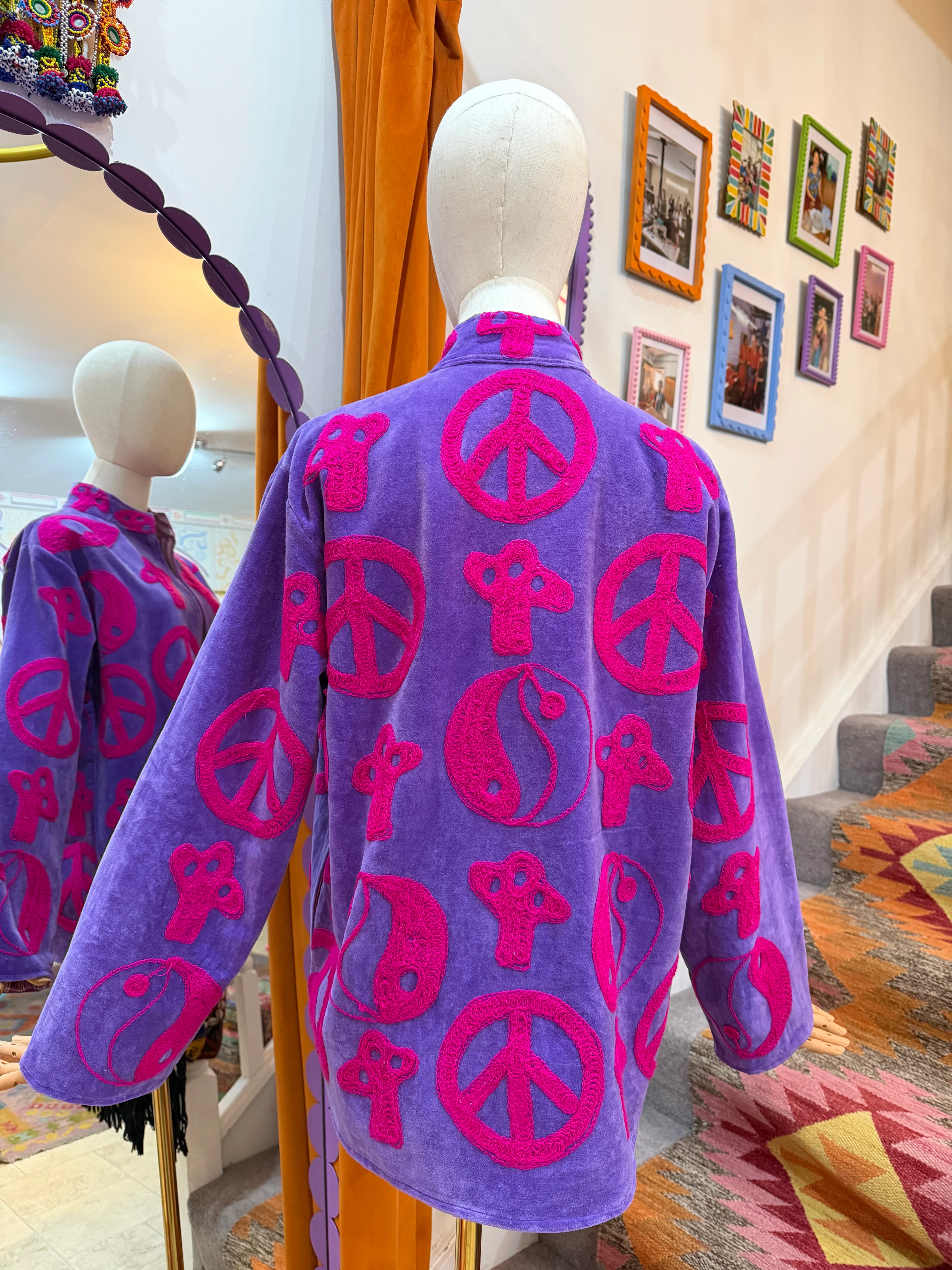 Ying & Yang Mushroom Duster Jacket - Image 2